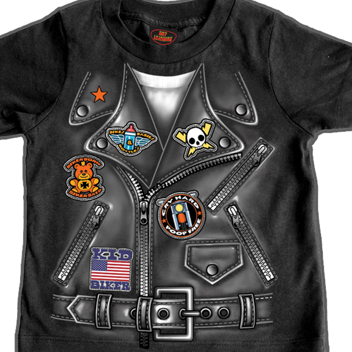 GYS1034 Boys Leather Jacket Toddler T-Shirt