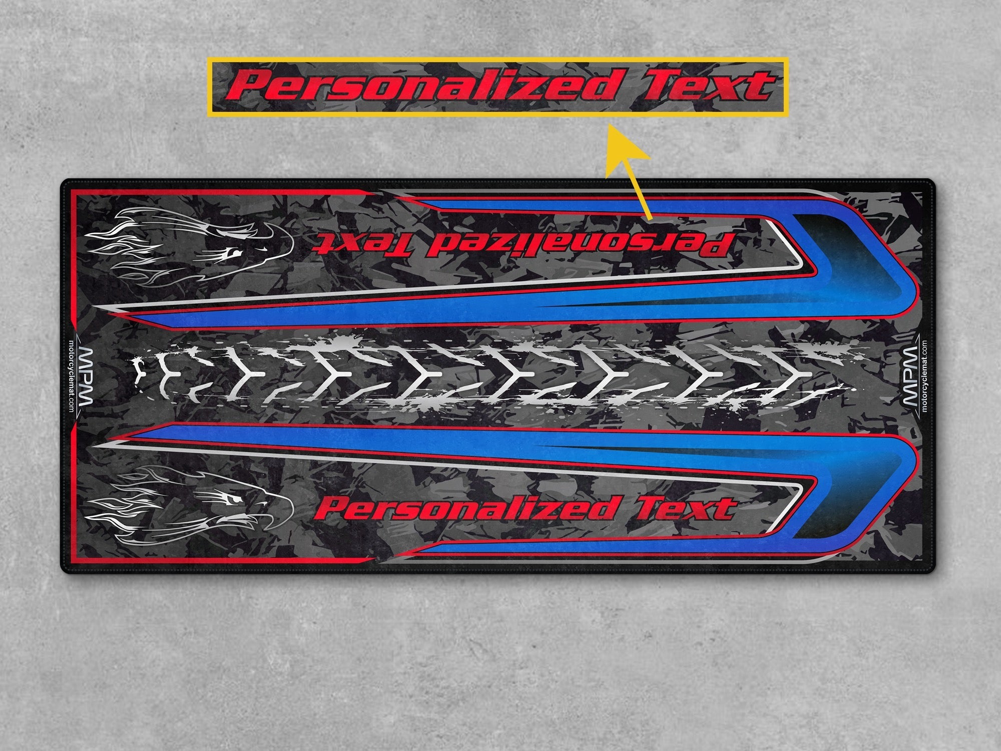 MPM Motorcycle Mat for Touring Motorcycle "The Street Knows Your Other Side" - MM4315
