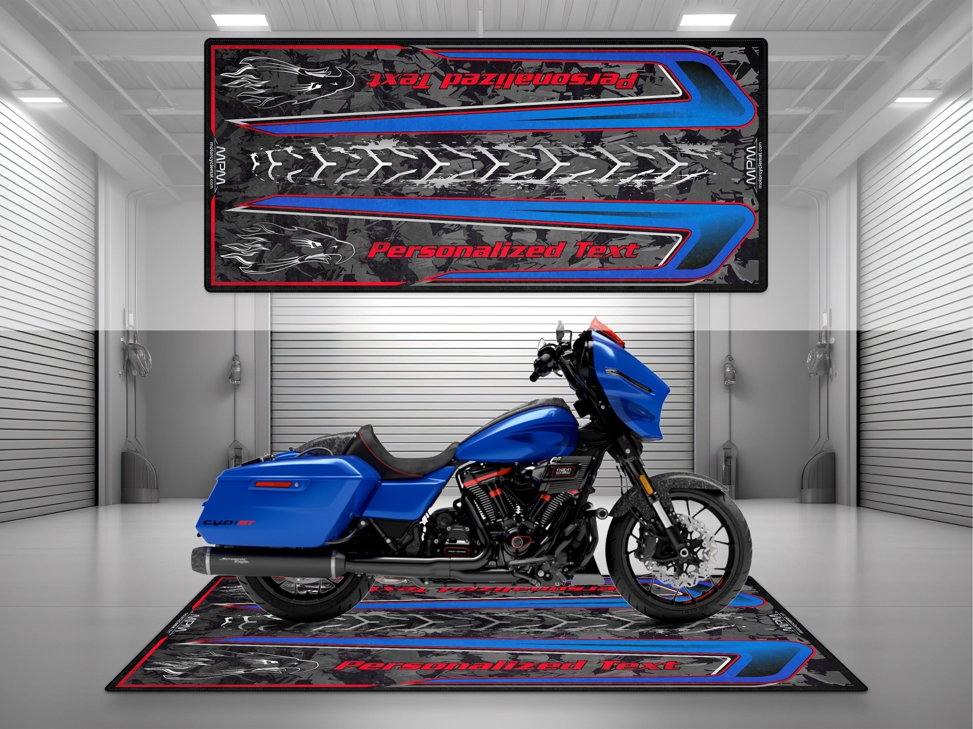 MPM Motorcycle Mat for Touring Motorcycle "The Street Knows Your Other Side" - MM4315