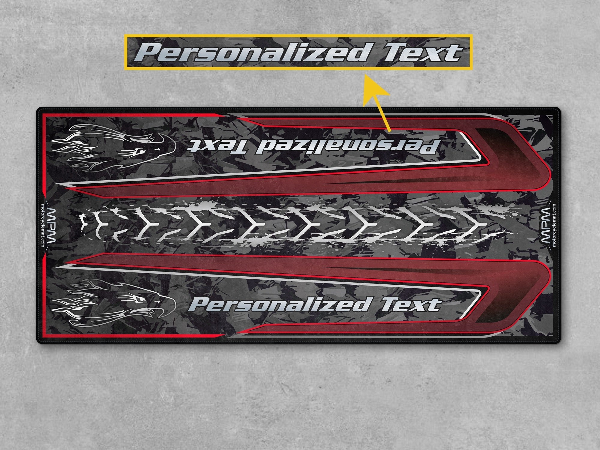 MPM Motorcycle Mat for Touring Motorcycle "The Street Knows Your Other Side" - MM4315