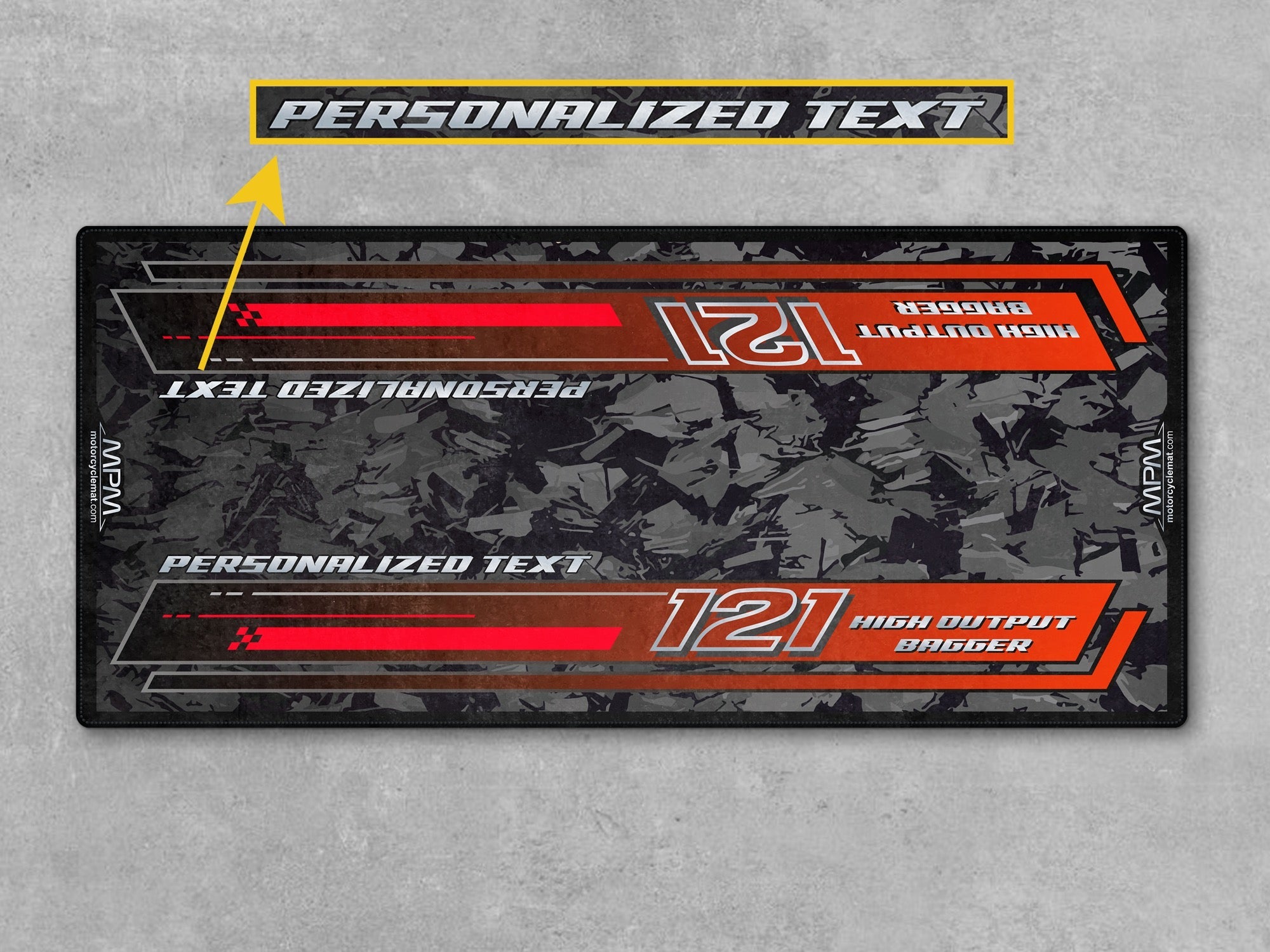 MPM Motorcycle Mat for Touring Motorcycle "High Output Bagger" - MM4287