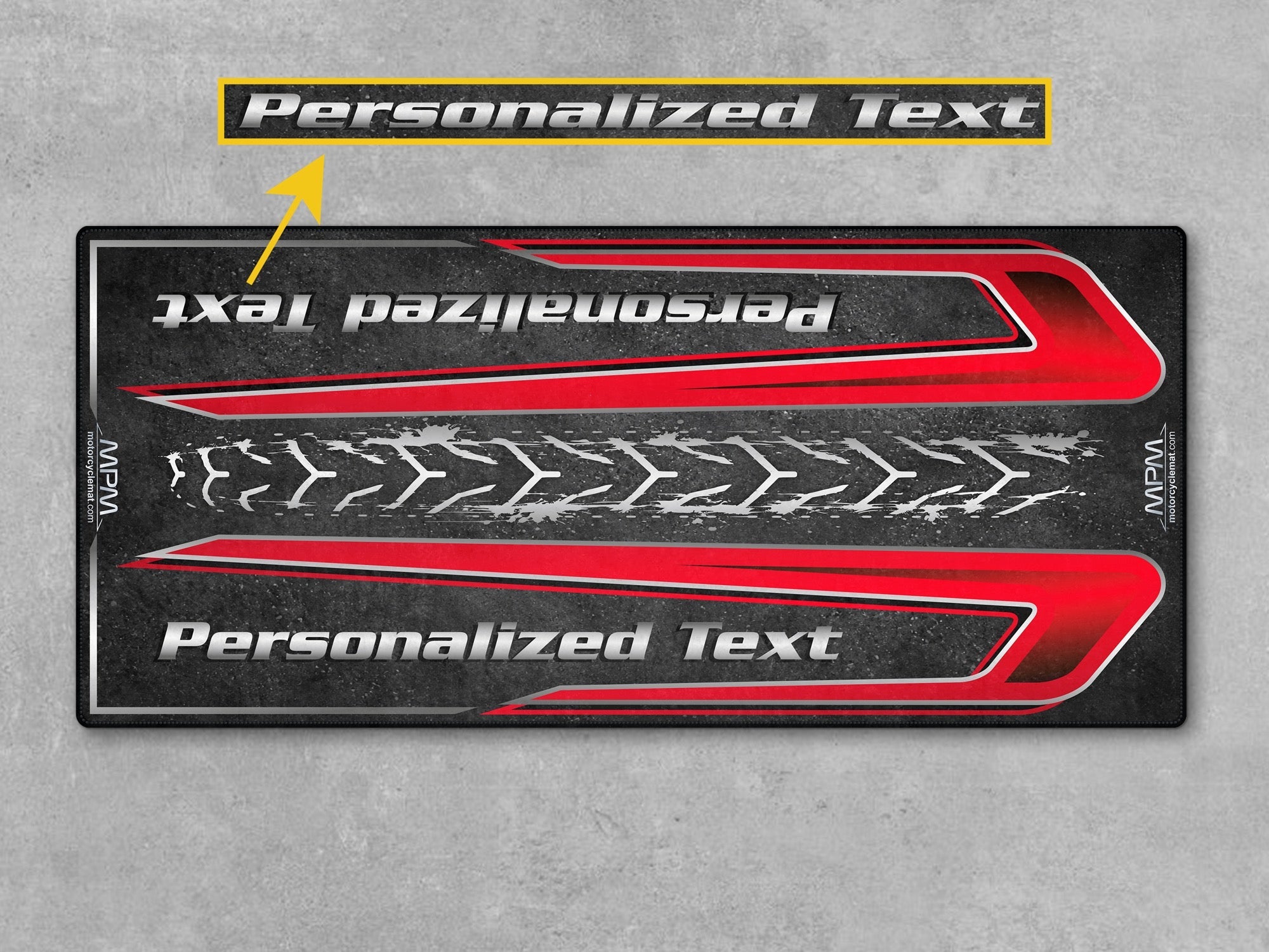 MPM Motorcycle Mat for Touring Motorcycle "Where the Road Leads" - MM4314