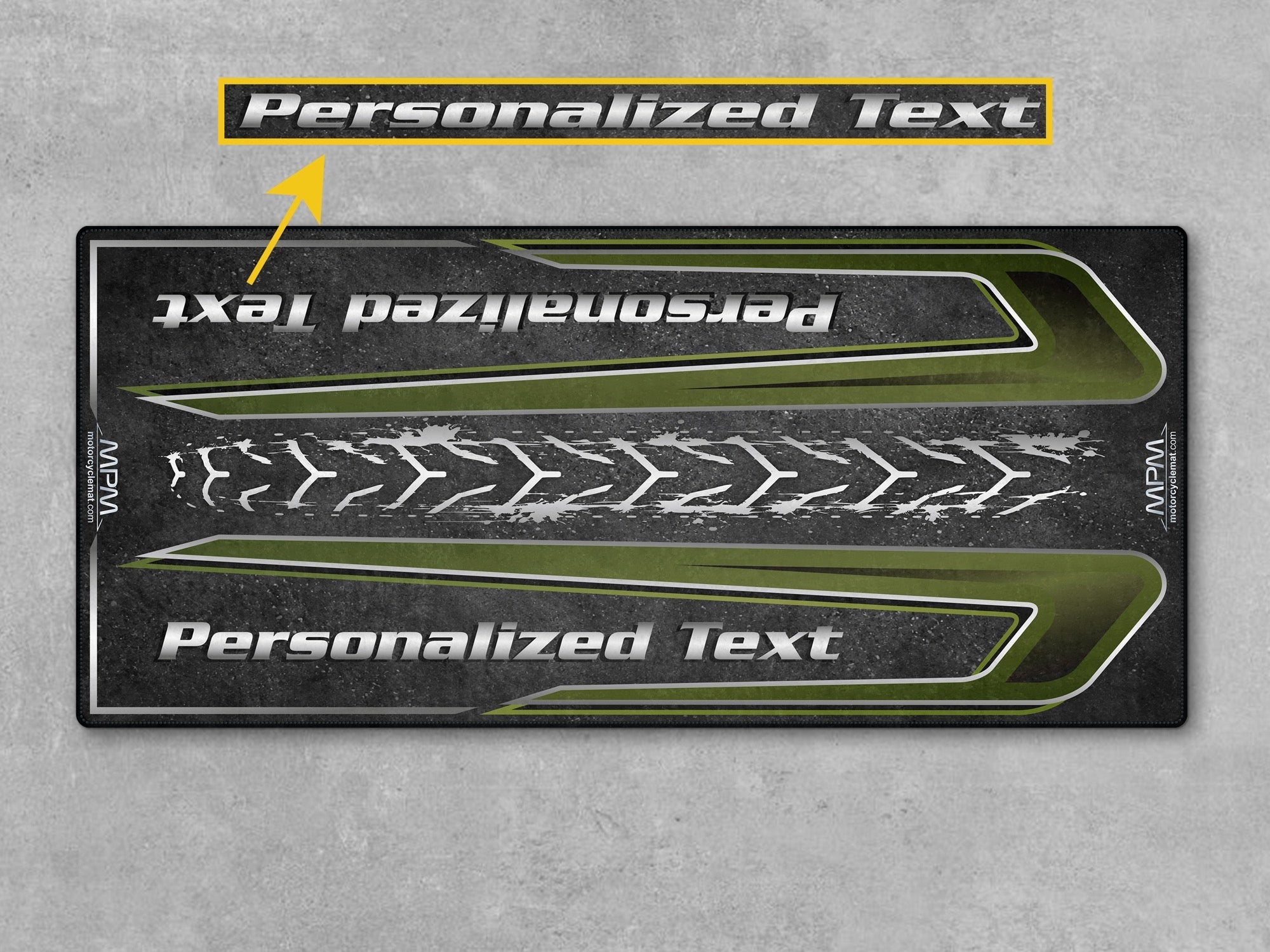 MPM Motorcycle Mat for Touring Motorcycle "Where the Road Leads" - MM4314