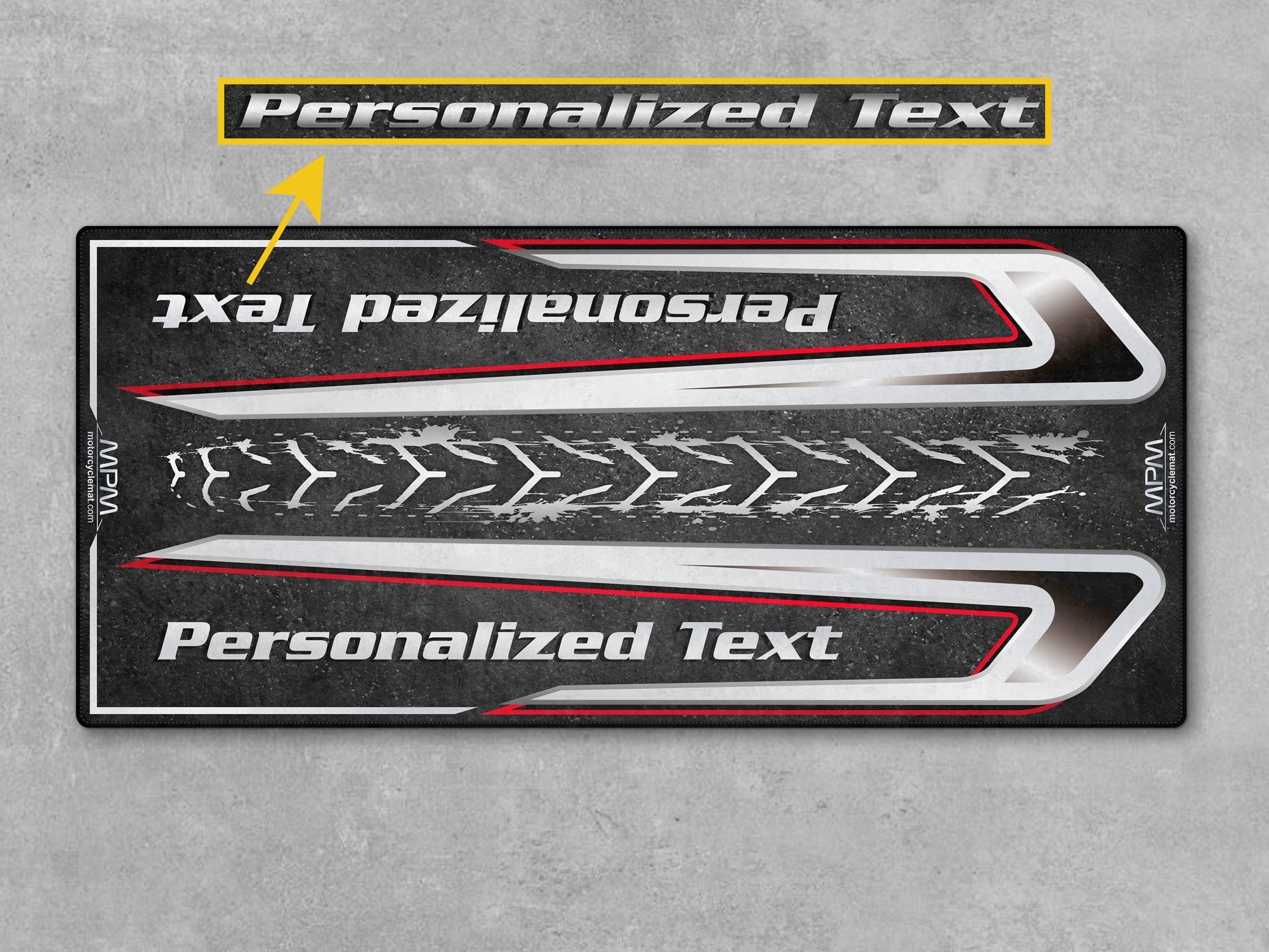 MPM Motorcycle Mat for Touring Motorcycle "Where the Road Leads" - MM4314