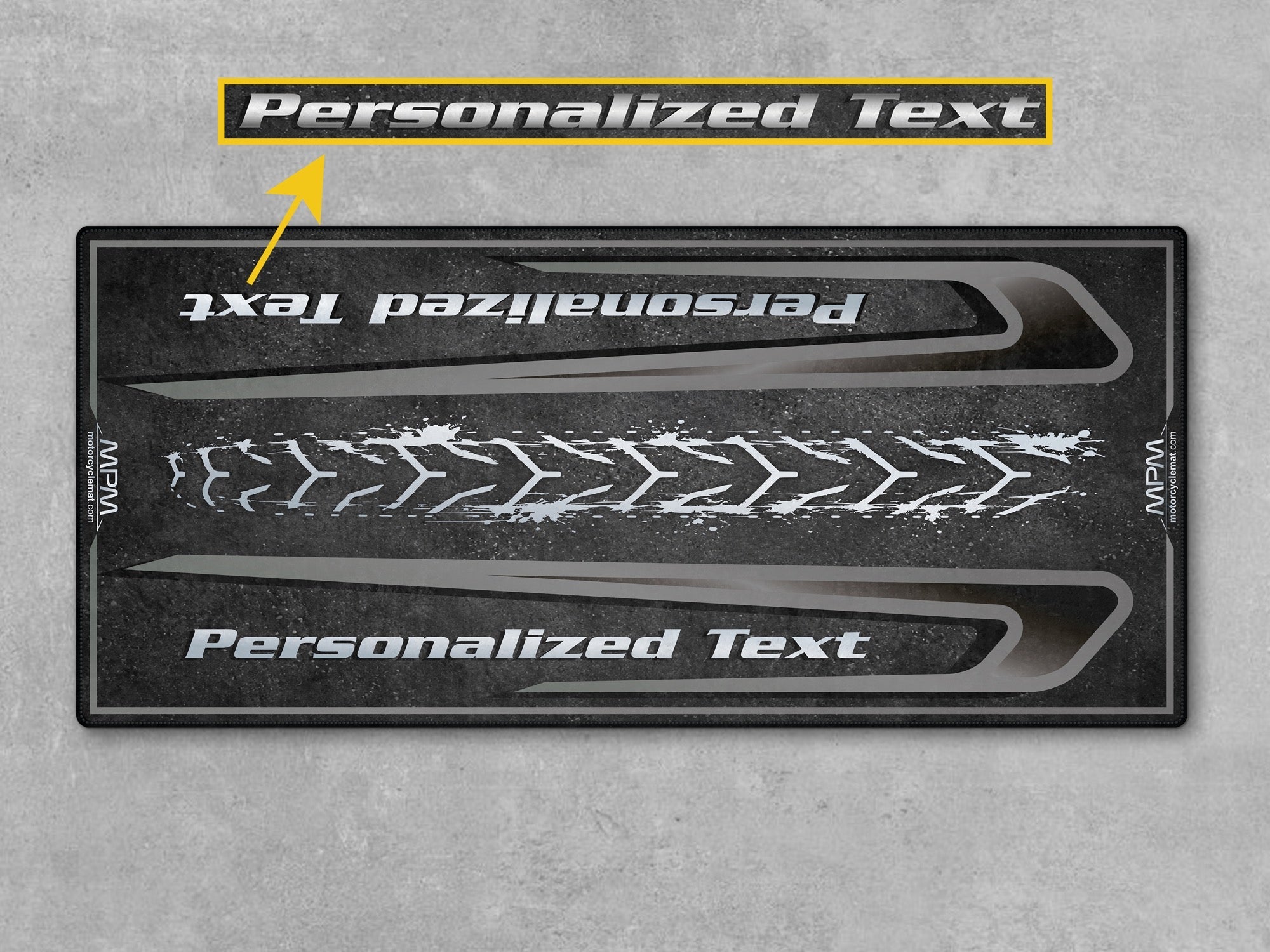 MPM Motorcycle Mat for Touring Motorcycle "Take the Long Way" - MM4311