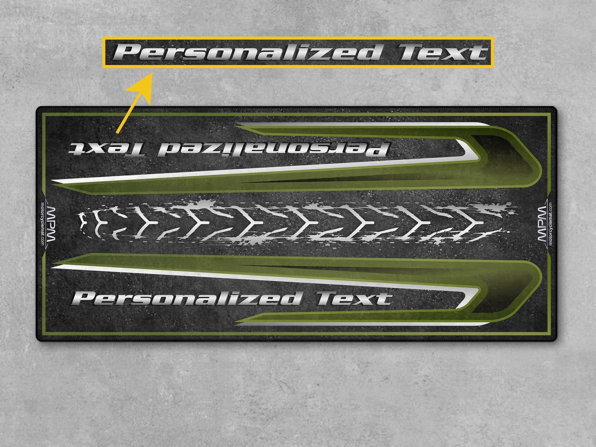 MPM Motorcycle Mat for Touring Motorcycle "Take the Long Way" - MM4311