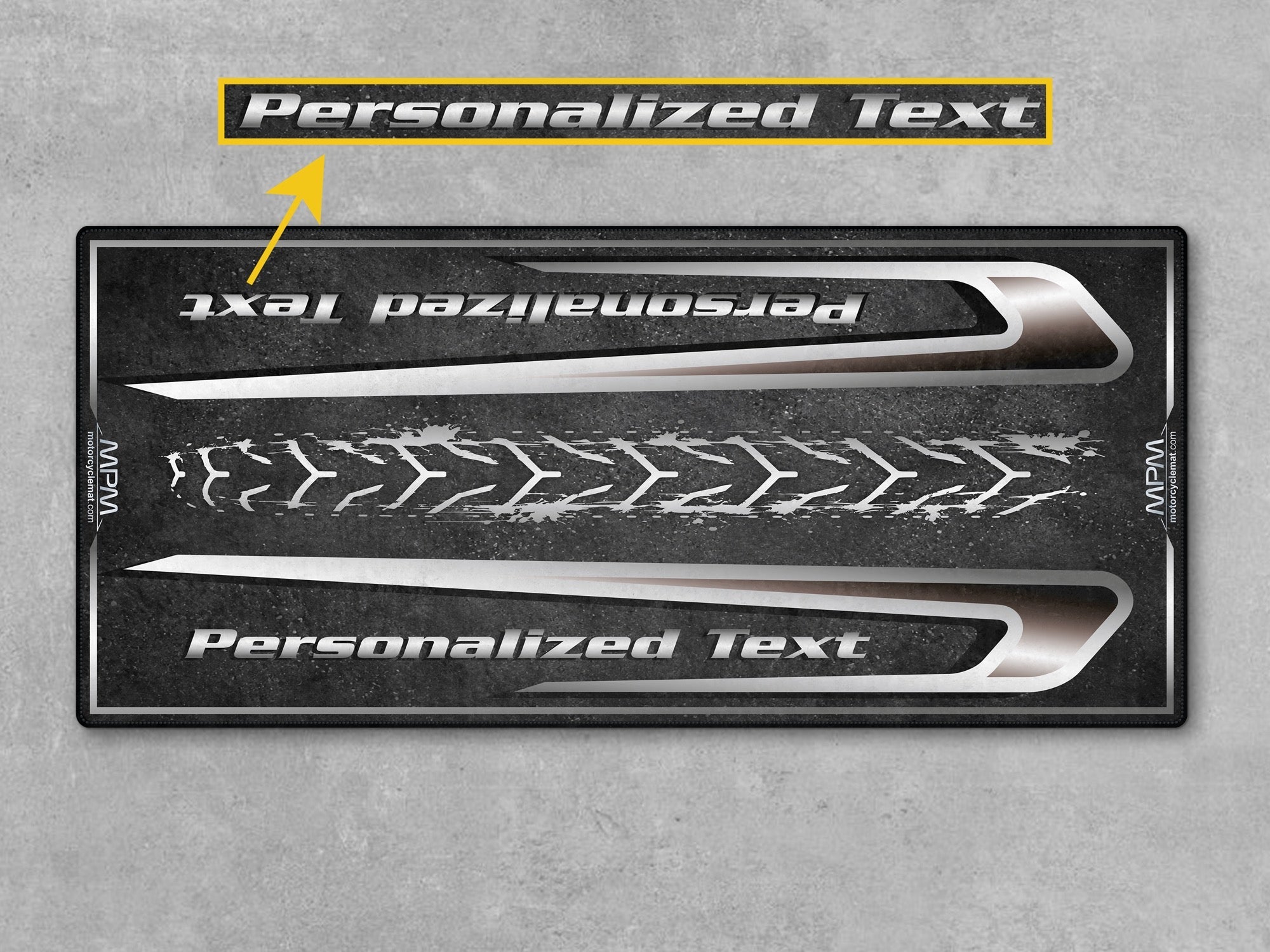 MPM Motorcycle Mat for Touring Motorcycle "Take the Long Way" - MM4311