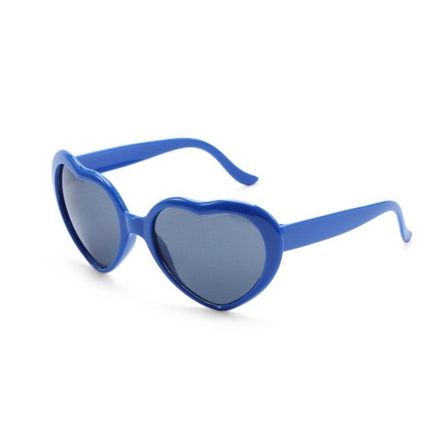 Heart Effect Diffraction Glasses That Turn Lights into Hearts Shaped Love Effects Glasses  Watch The Lights Change to Heart Shape At Night Diffraction Glasses For Unisex Sunglasses