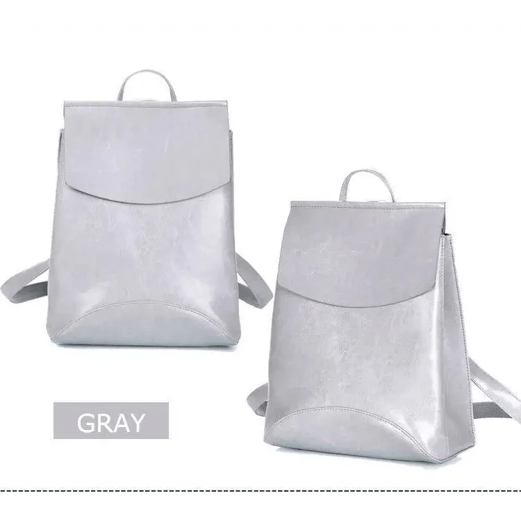 High Quality Leather Backpacks For Fashionable Women And Teenage Girls Large Capacity Shoulder Bagpack