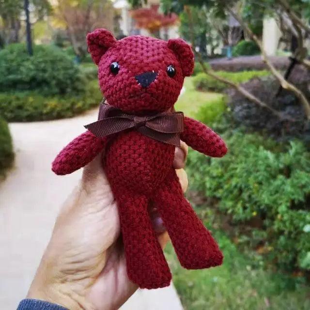 High Quality Soft 18-20CM Teddy Bear Stuffed Plush Toys Cute Dress Rabbit Pendant Dolls Gifts Birthday Wedding Party Decor