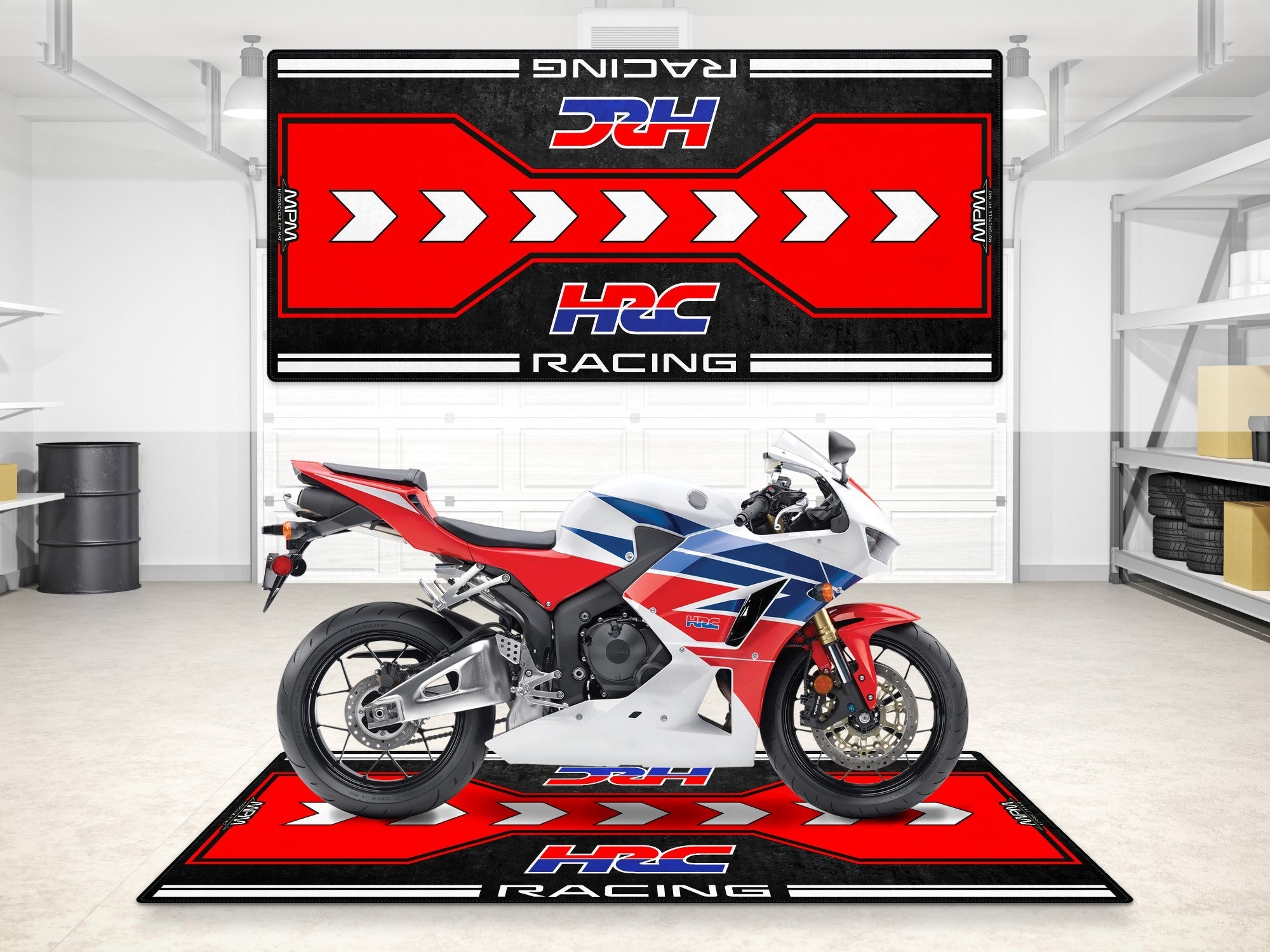 MPM Motorcycle Mat for Honda HRC - MM7147
