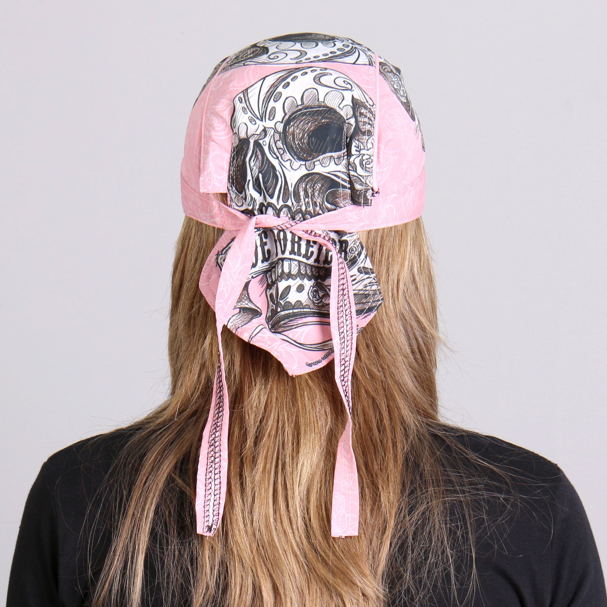 Banner Skull Lightweight Pink Headwrap HWH1087