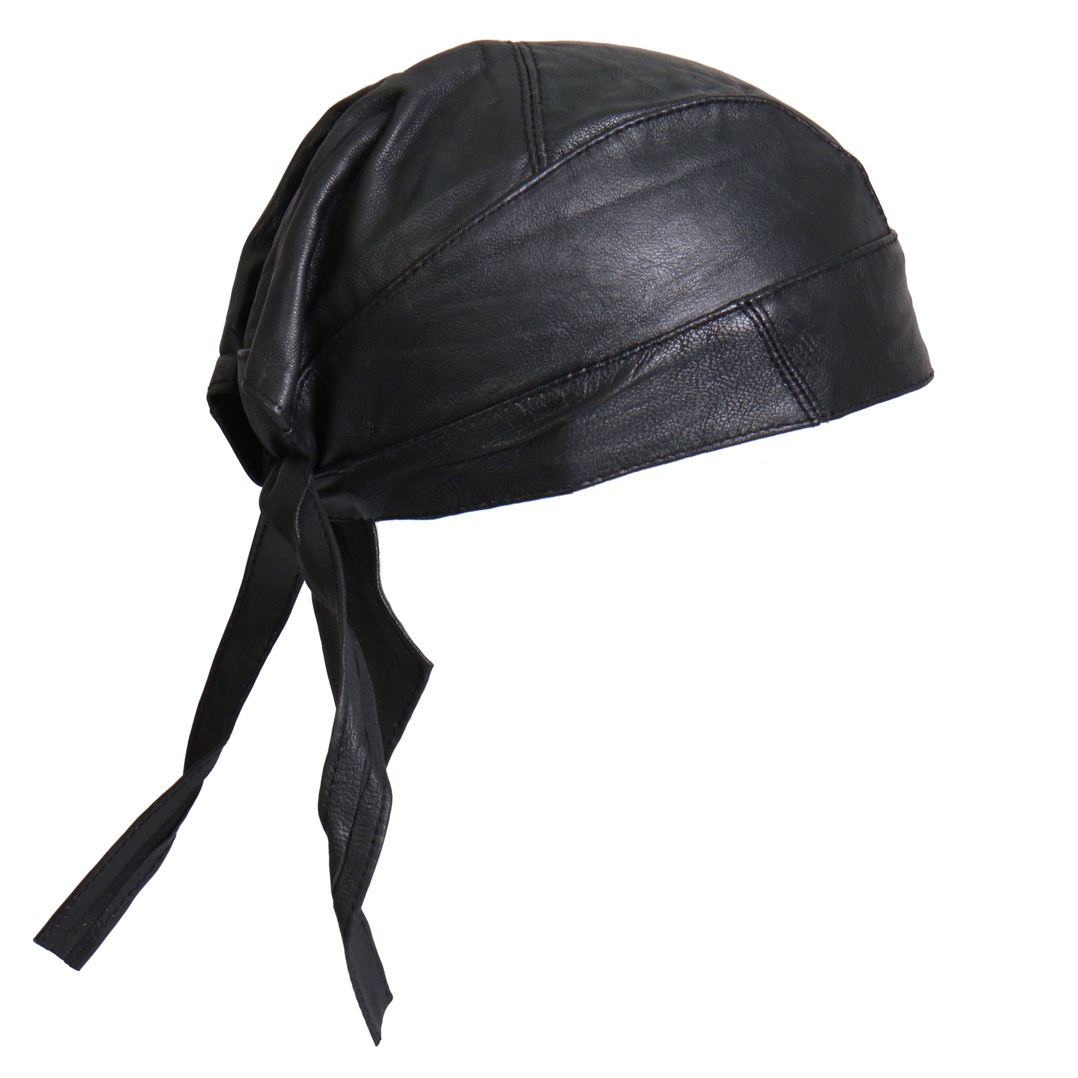 Medium Weight Black Leather Headwrap HWL1002