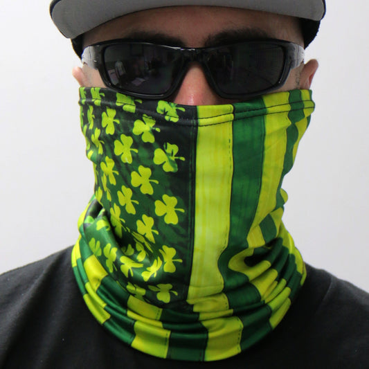 HWN2007 Shamrock Flag Neck Gaiter Mask