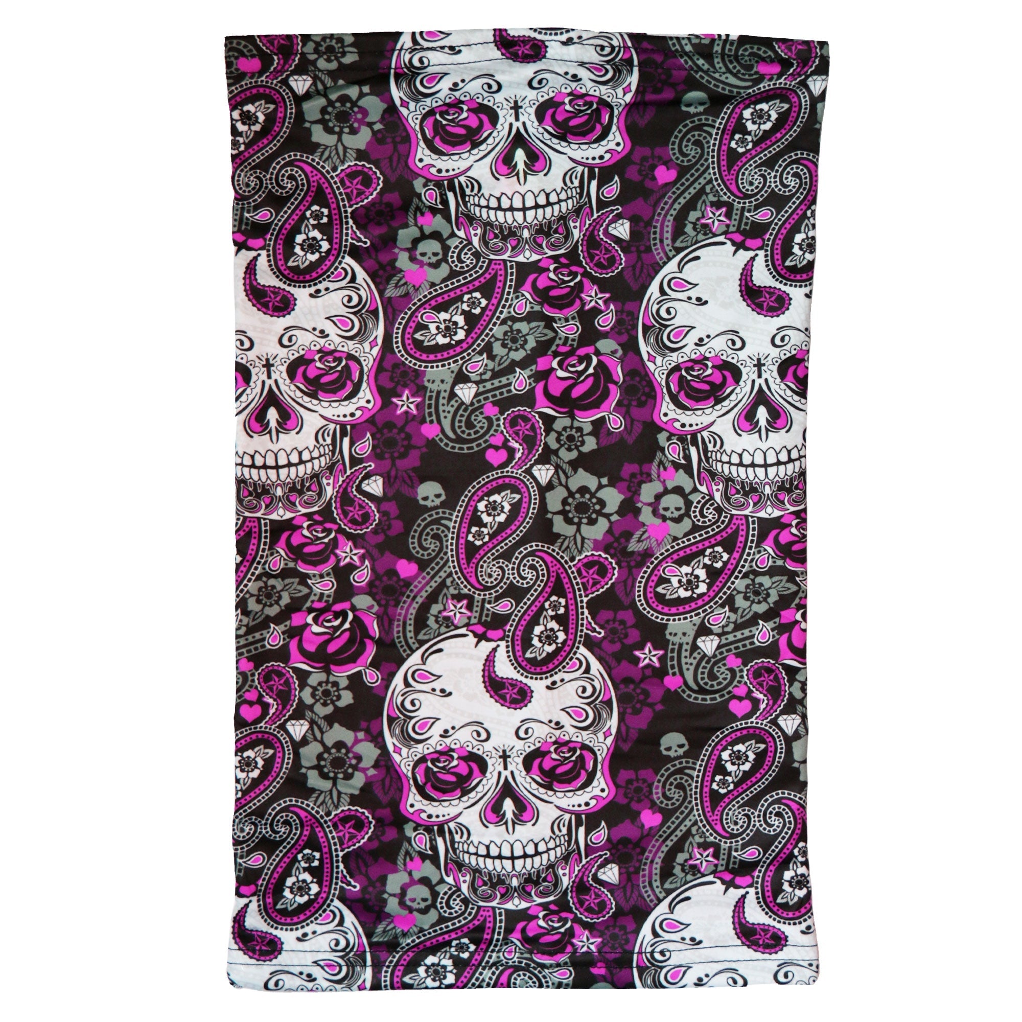 HWN2008 Paisley Skull Neck Gaiter Mask