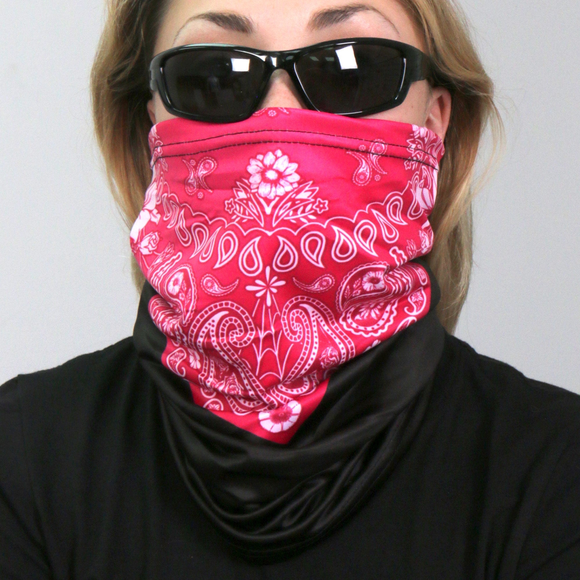 HWN2020 Pink Paisley Neck Gaiter Mask