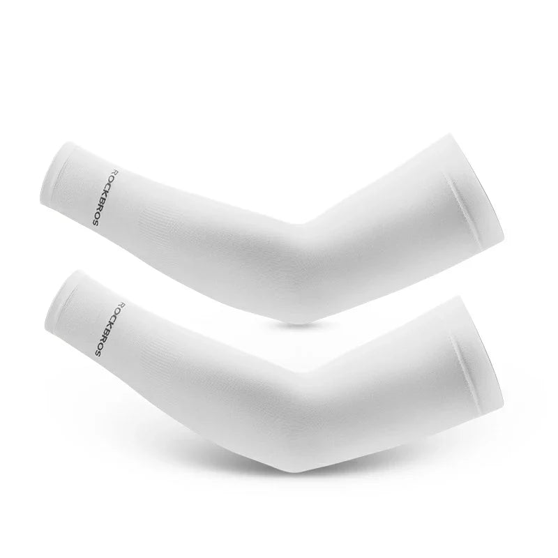 Cooling Ice Silk Arm Sleeves Breathable UV Protection