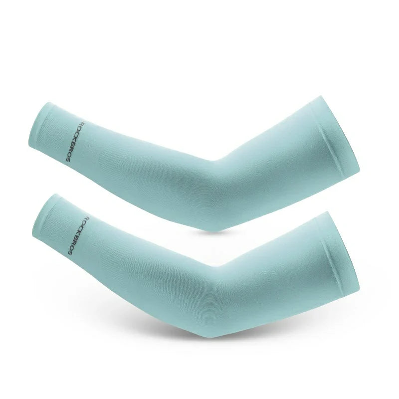 Cooling Ice Silk Arm Sleeves Breathable UV Protection
