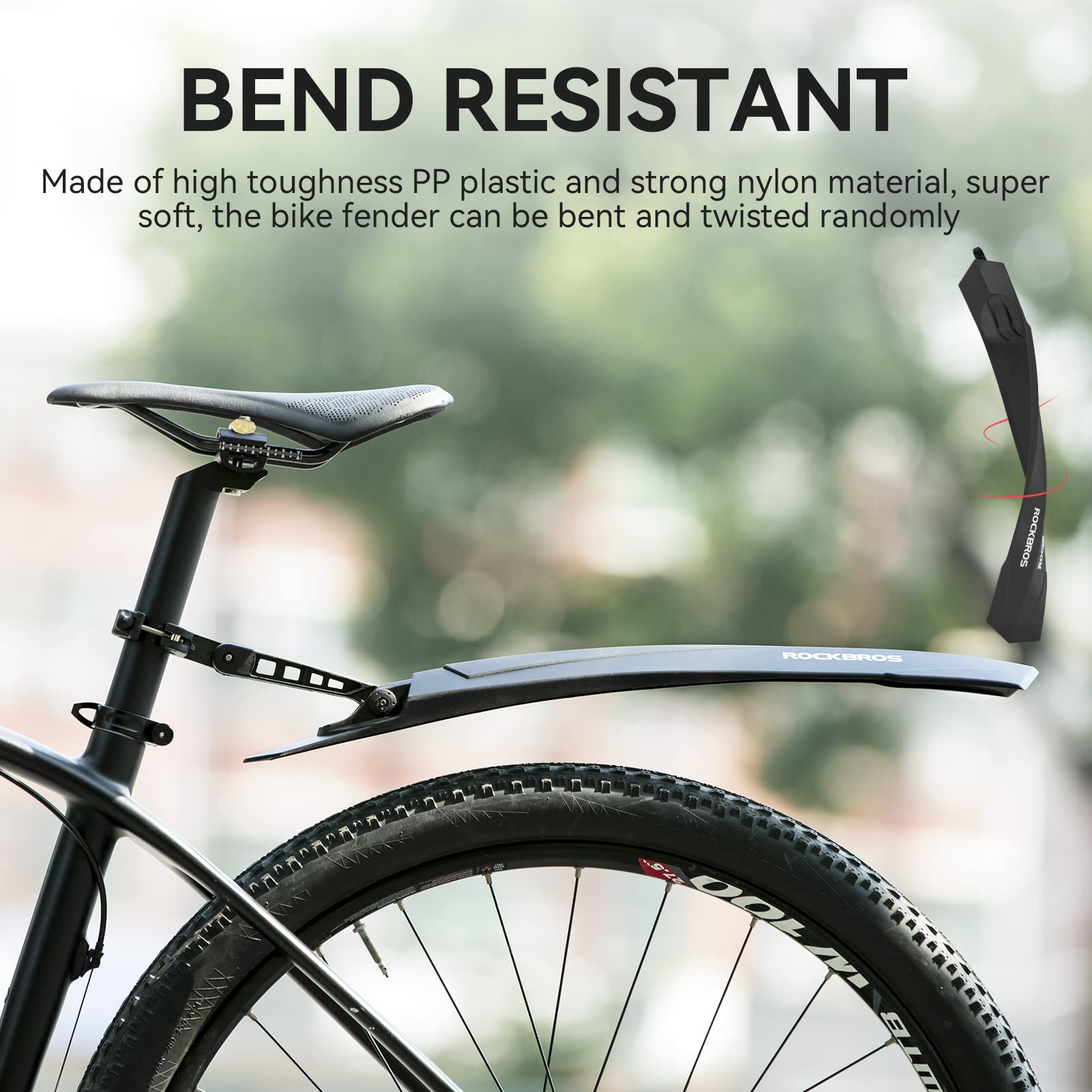 Adjustable MTB Mud Guards Front & Rear Splash Guard
