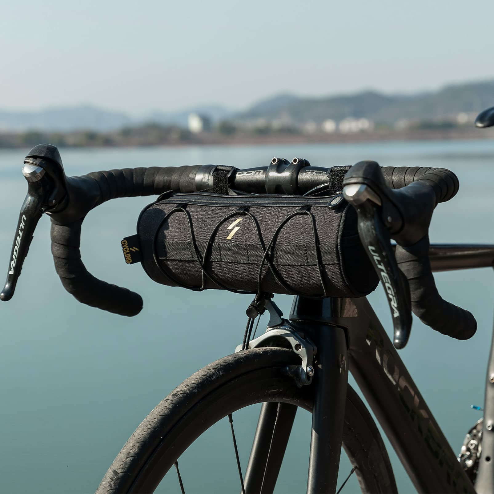 ROCKBROS Small Handlebar Bag Handy Front Bike Storage Pouch with Shoulder Strap Ideal