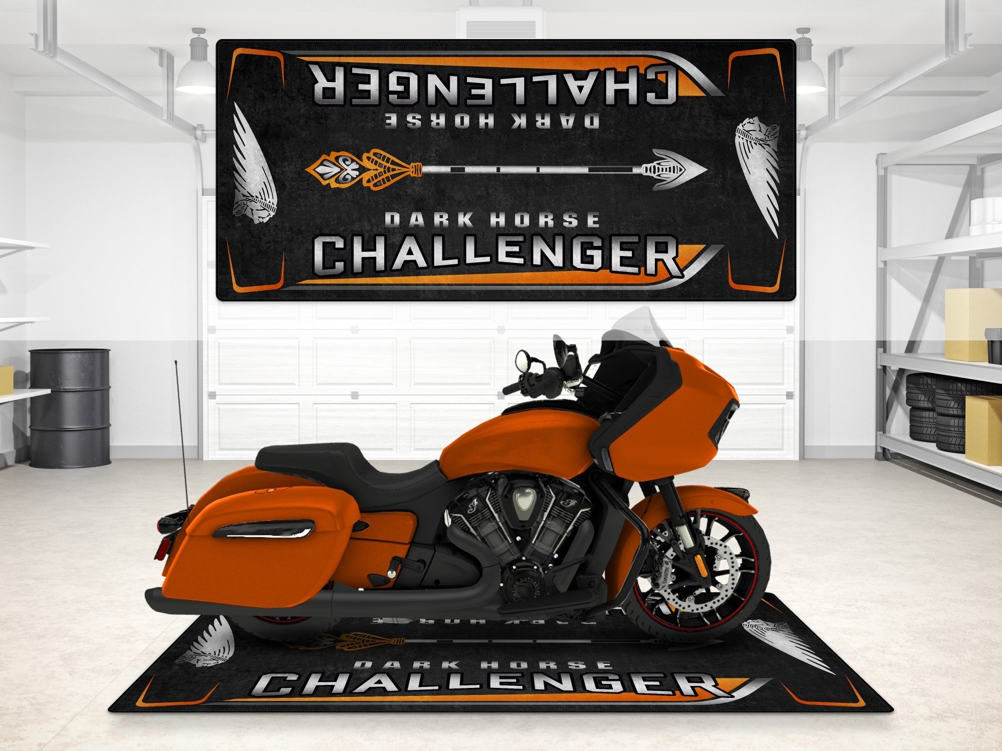 MPM Motorcycle Mat for Indian Challenger Dark Horse - MM7332