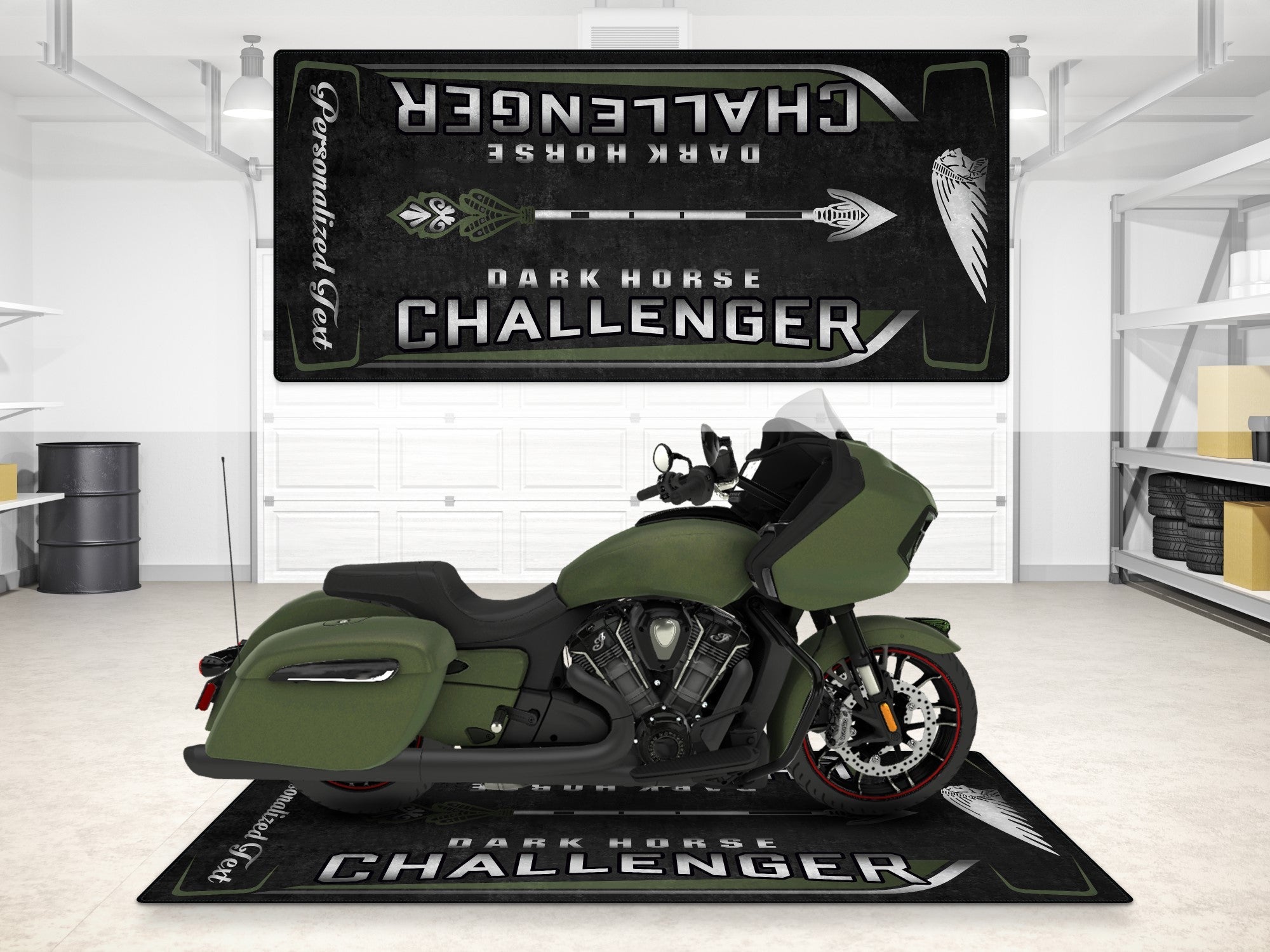 MPM Motorcycle Mat for Indian Challenger Dark Horse - MM7332