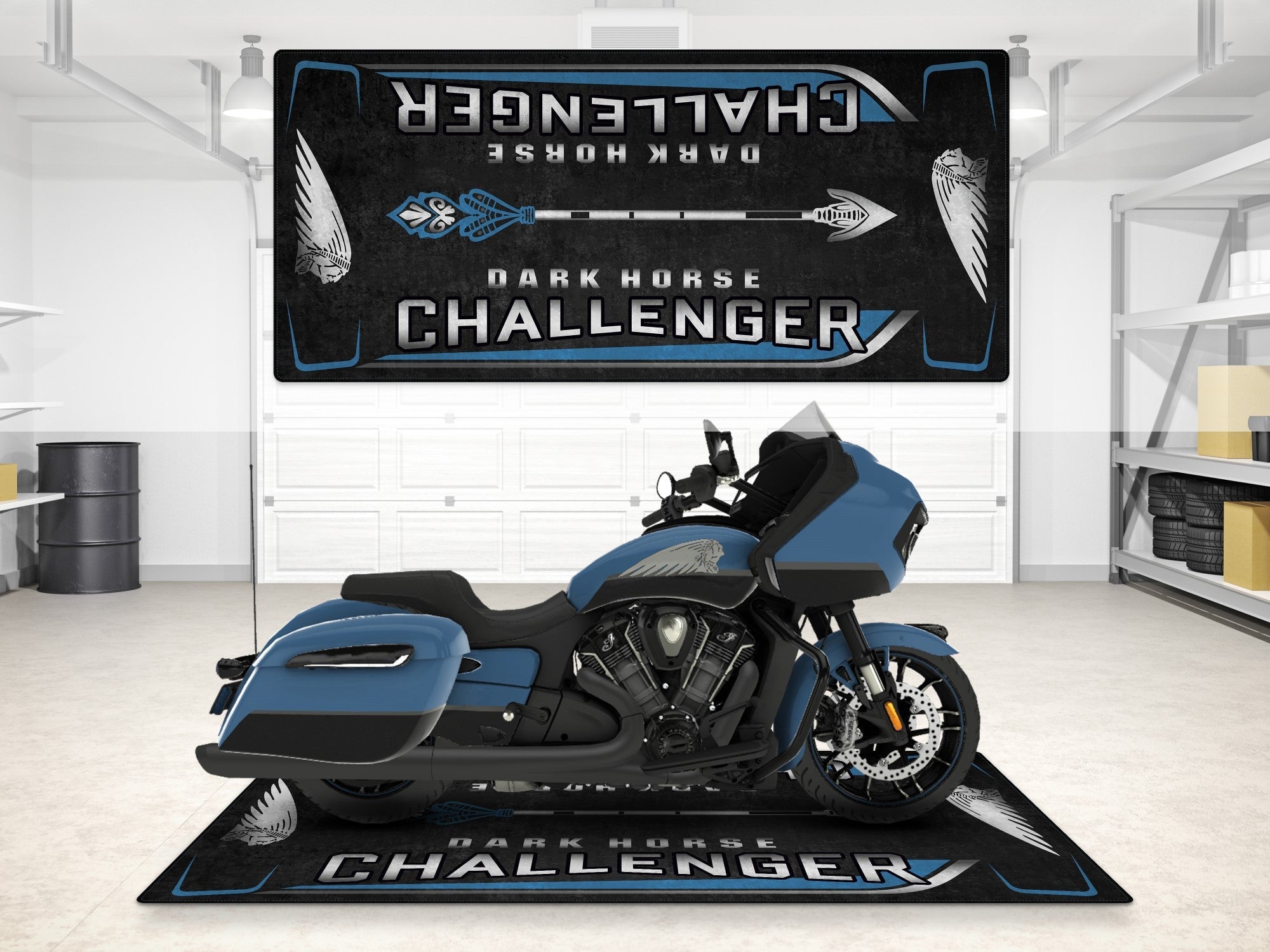 MPM Motorcycle Mat for Indian Challenger Dark Horse - MM7332