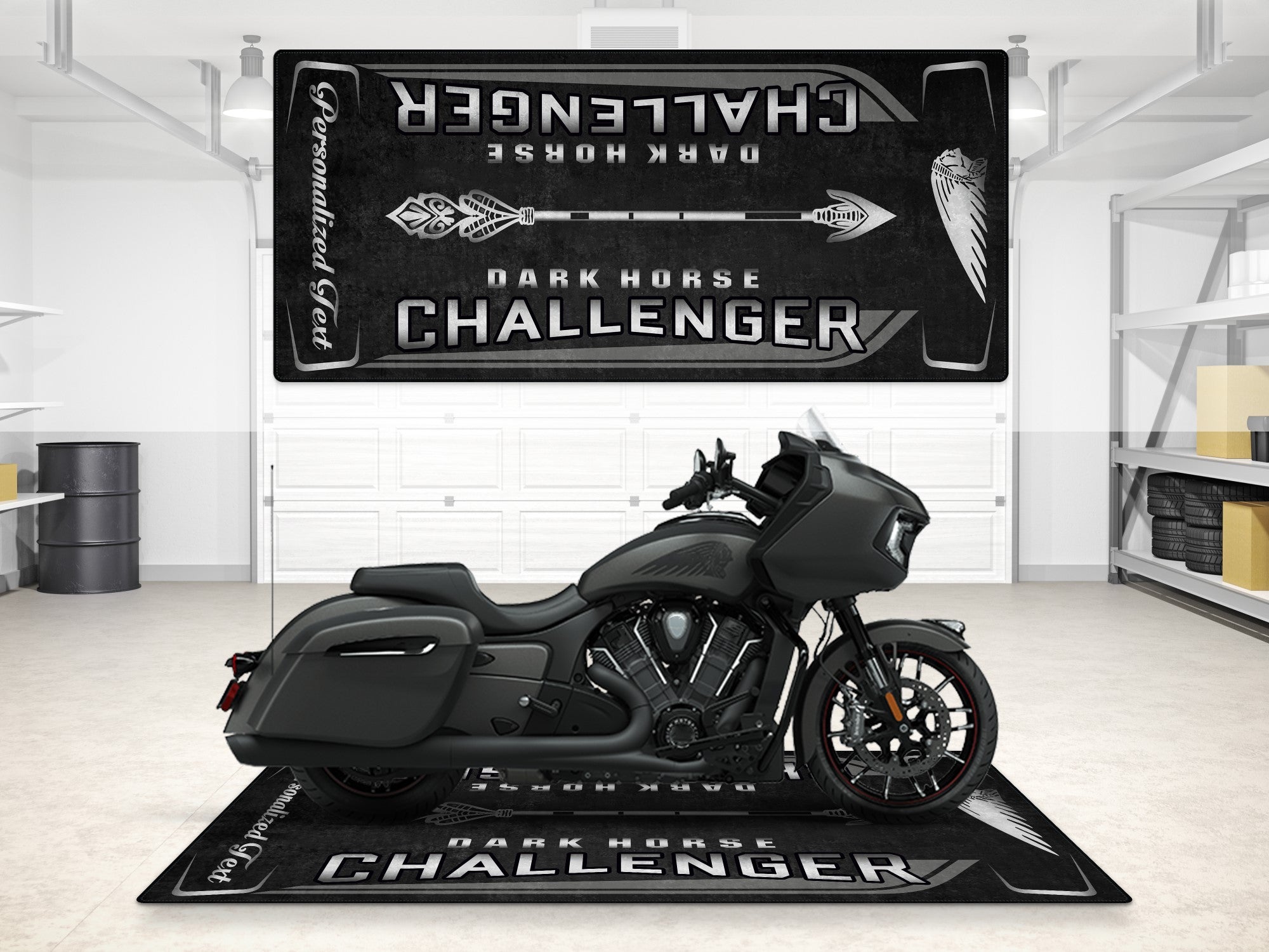 MPM Motorcycle Mat for Indian Challenger Dark Horse - MM7332