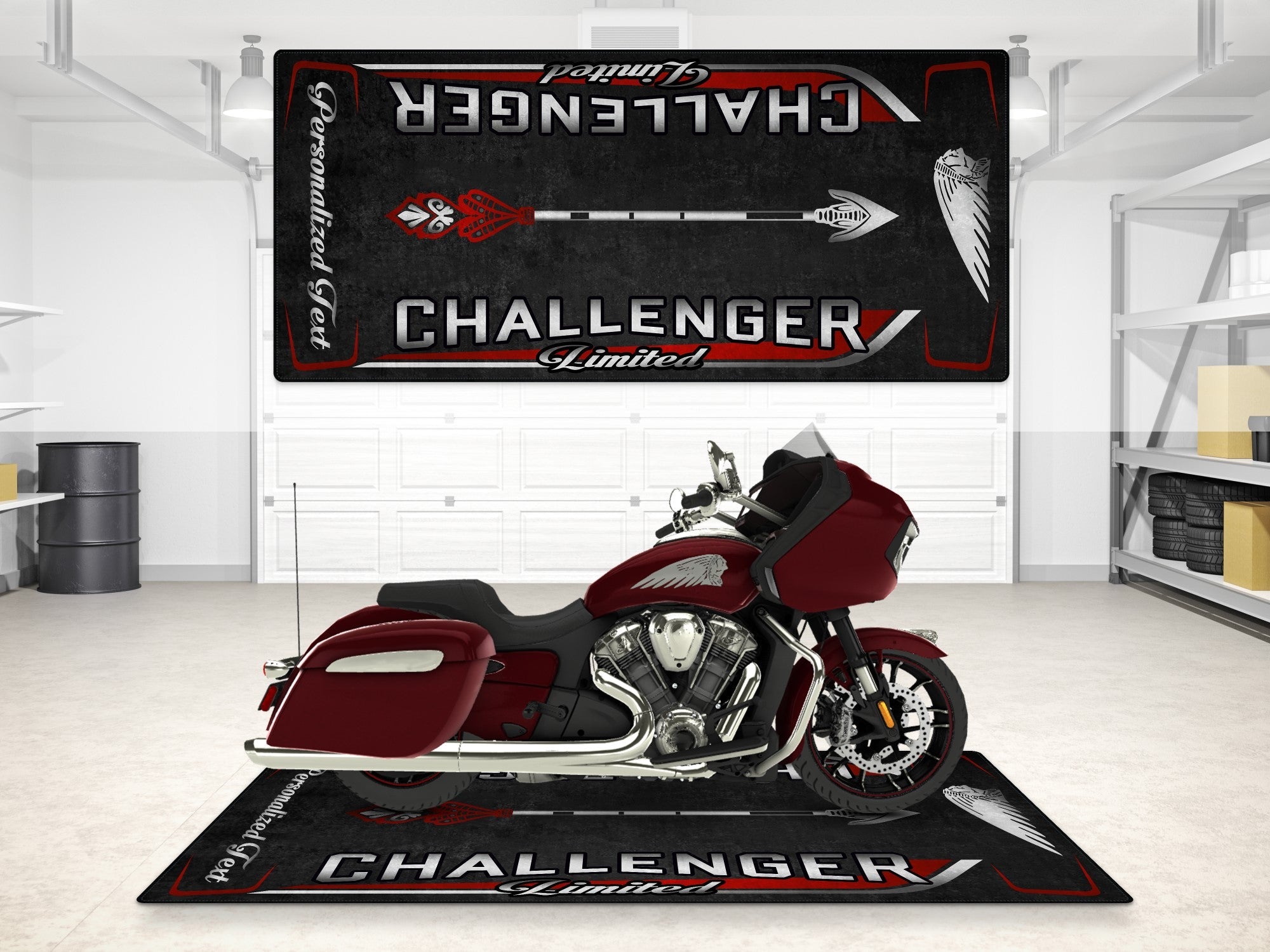 MPM Motorcycle Mat for Indian Challenger Limited - MM7333