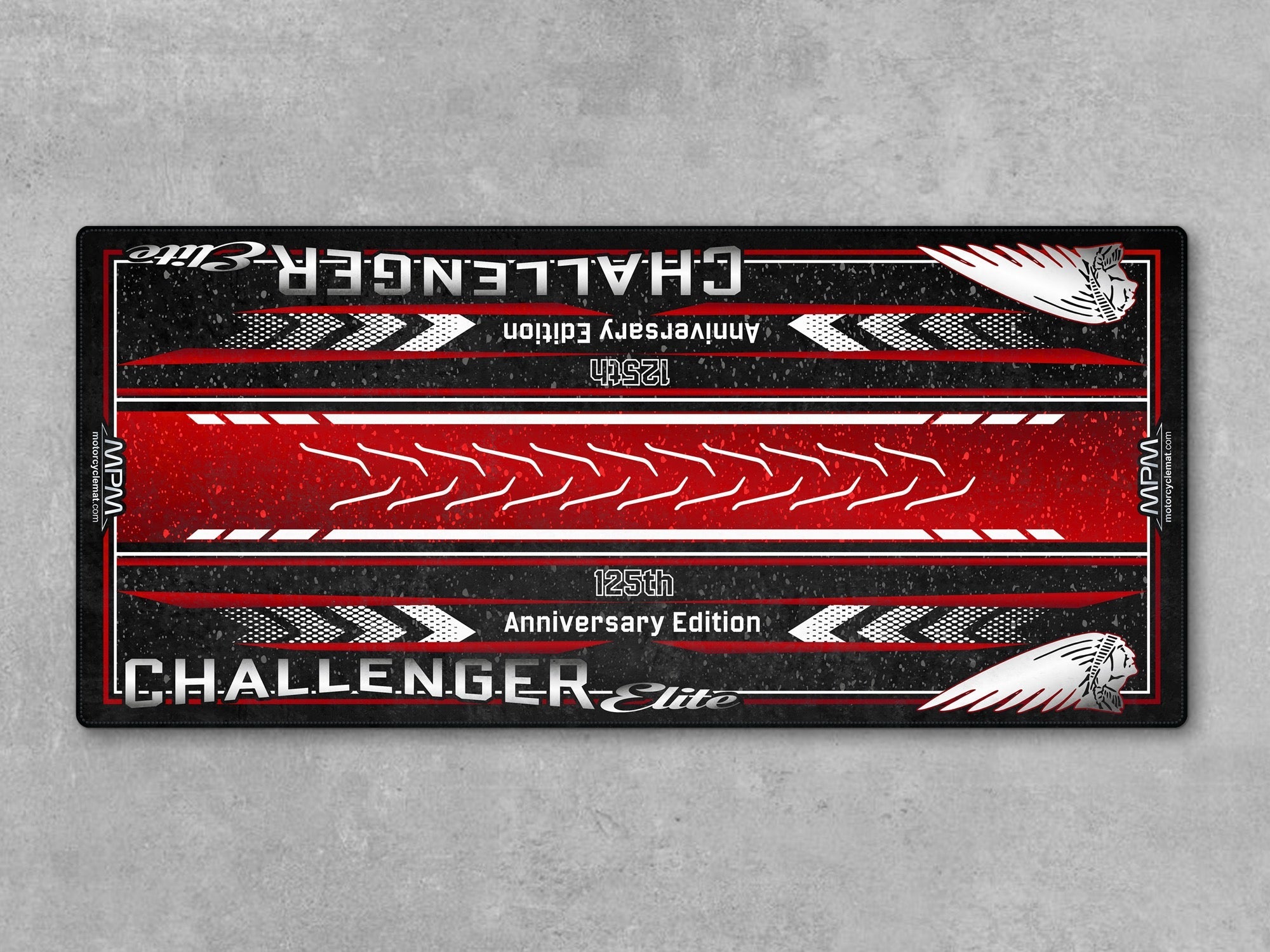 MPM Motorcycle Mat for Indian Challenger 125th Anniversary - U311
