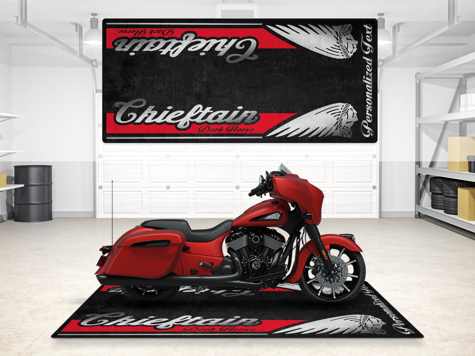 MPM Motorcycle Mat for Indian Chieftain Dark Horse - MM7328