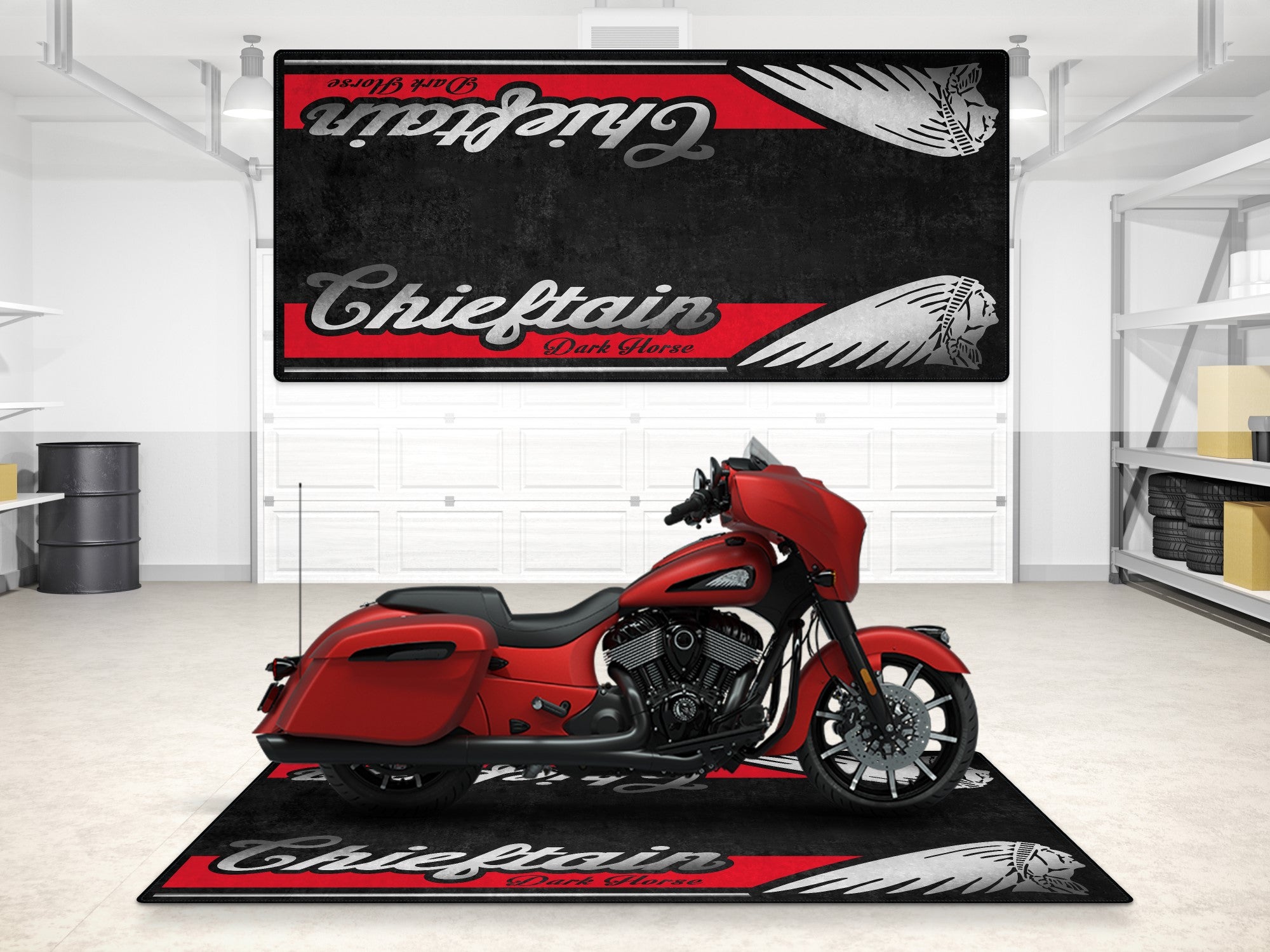 MPM Motorcycle Mat for Indian Chieftain Dark Horse - MM7328