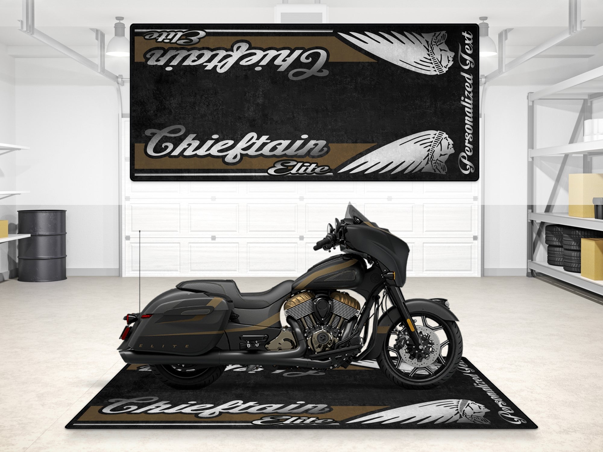MPM Motorcycle Mat for Indian Chieftain Elite - MM7330