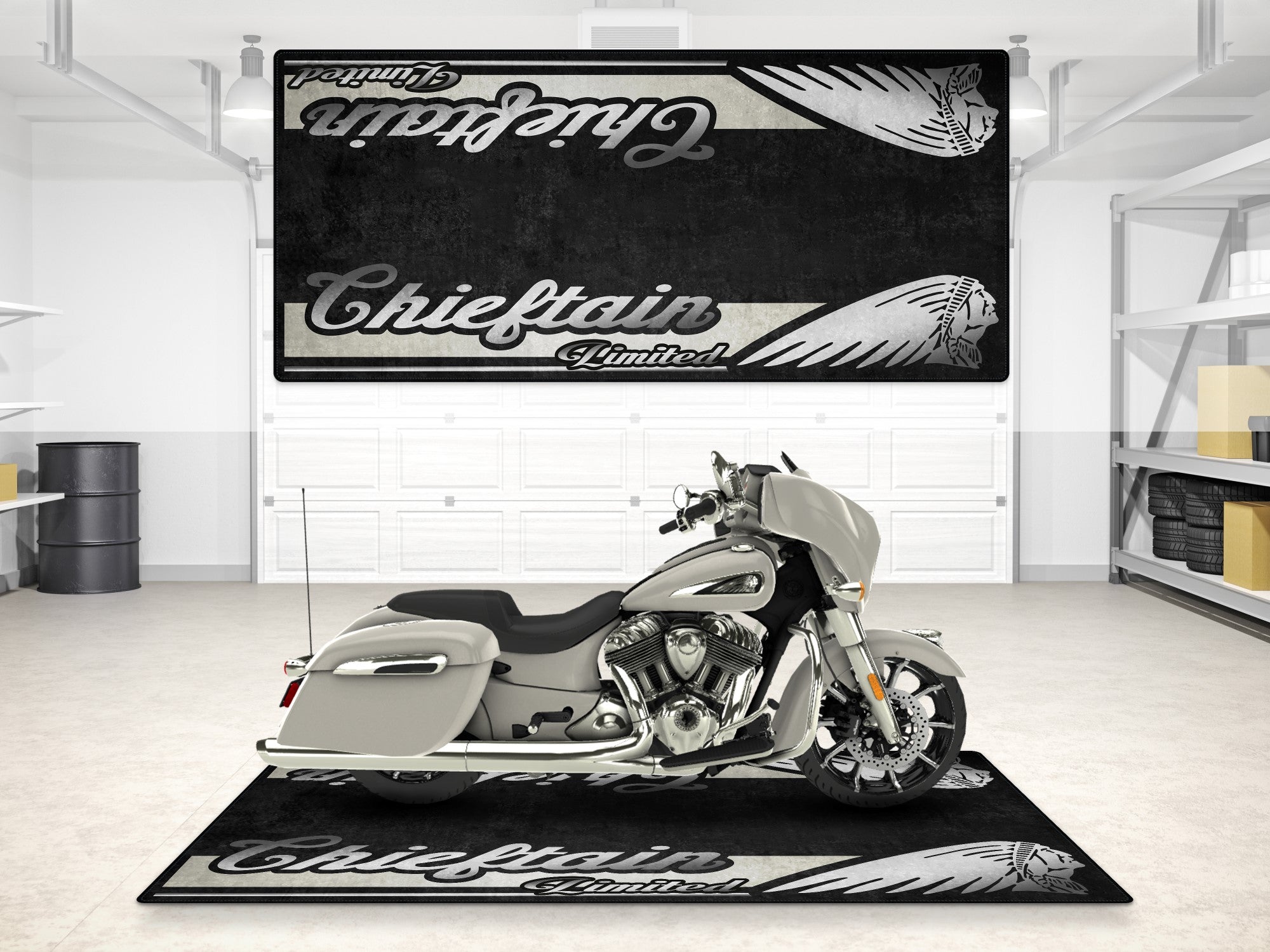 MPM Motorcycle Mat for Indian Chieftain Limited - MM7329