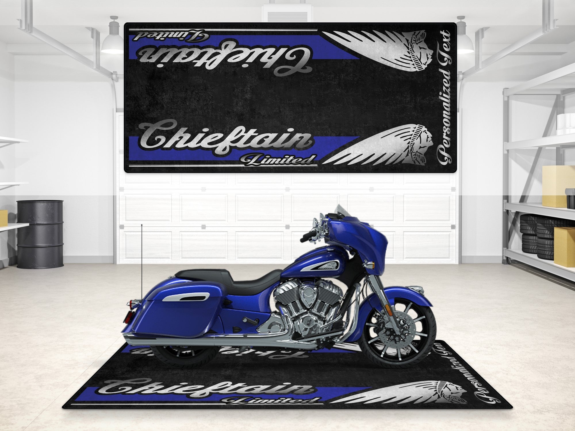 MPM Motorcycle Mat for Indian Chieftain Limited - MM7329