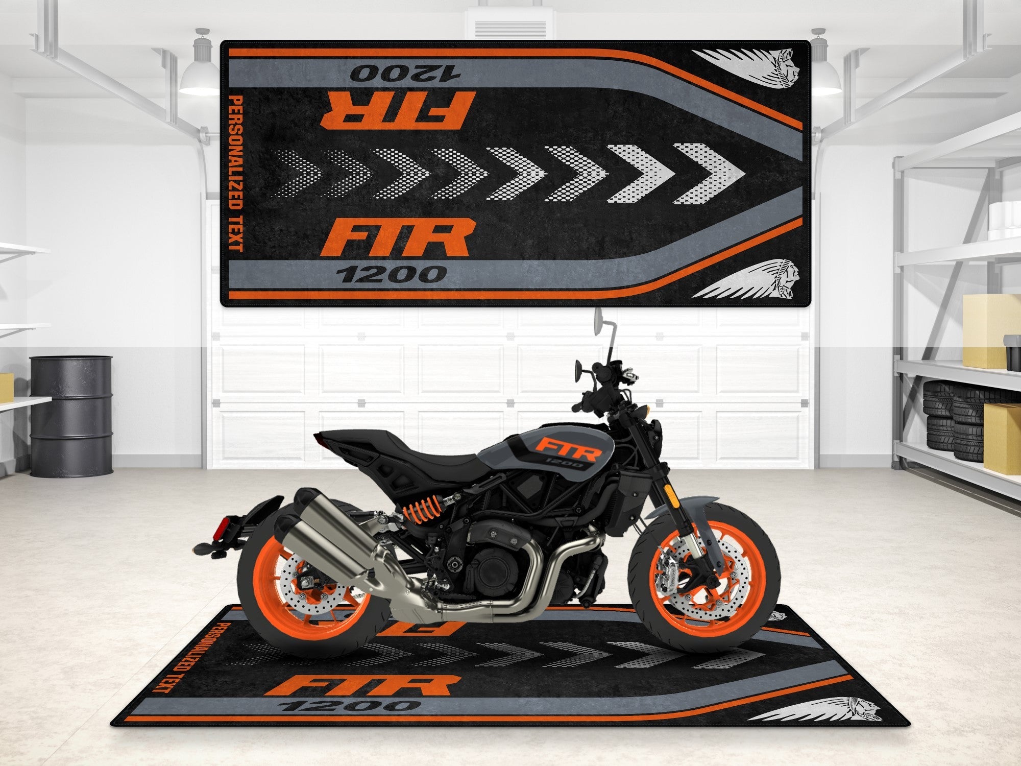 Mat Motor Retro MPM Motorcycle Mat for Indian FTR 1200 - MM7315 – winxwheels