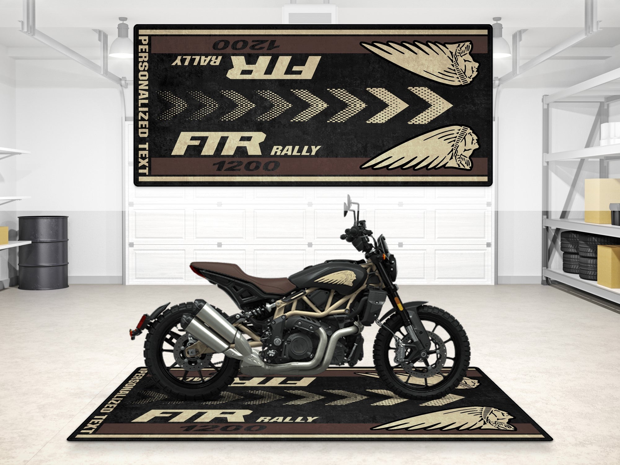 MPM Motorcycle Mat for Indian FTR Rally 1200 - MM7318