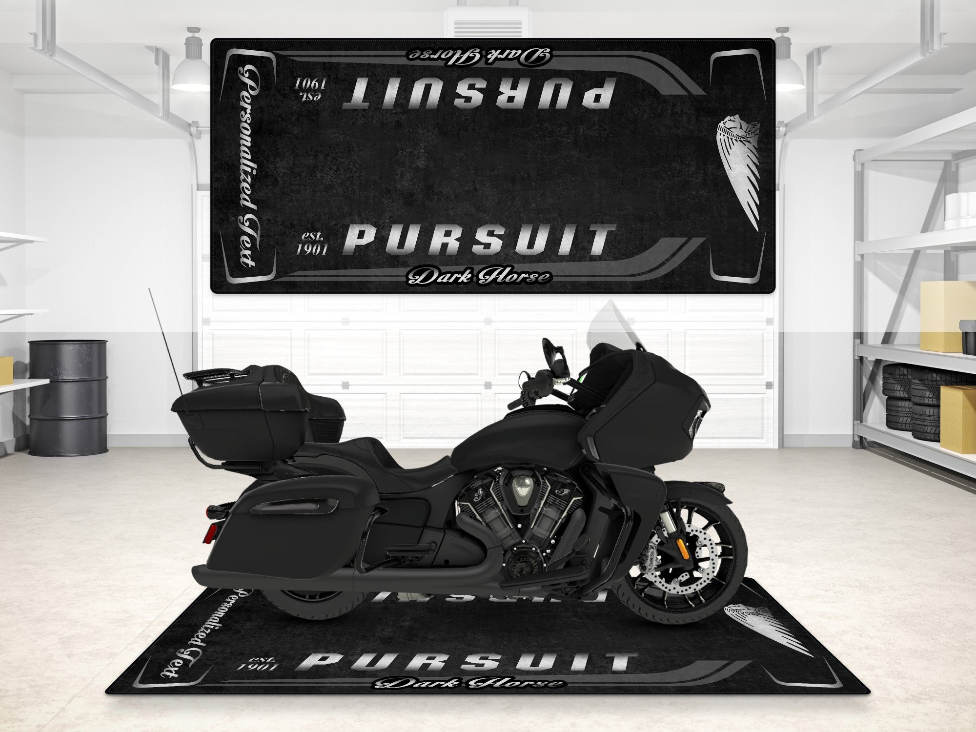 MPM Motorcycle Mat for Indian Pursuit Dark Horse - MM7339