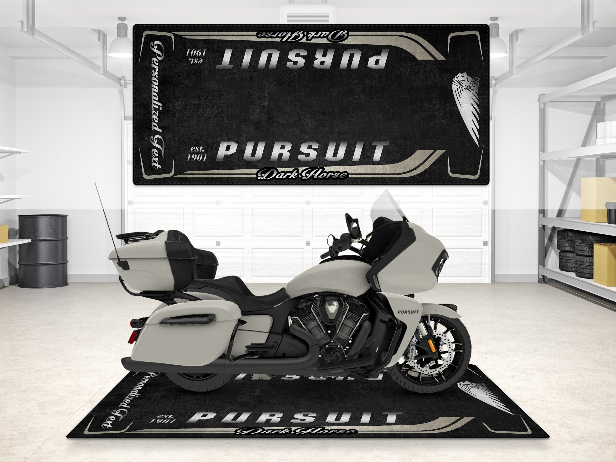 MPM Motorcycle Mat for Indian Pursuit Dark Horse - MM7339
