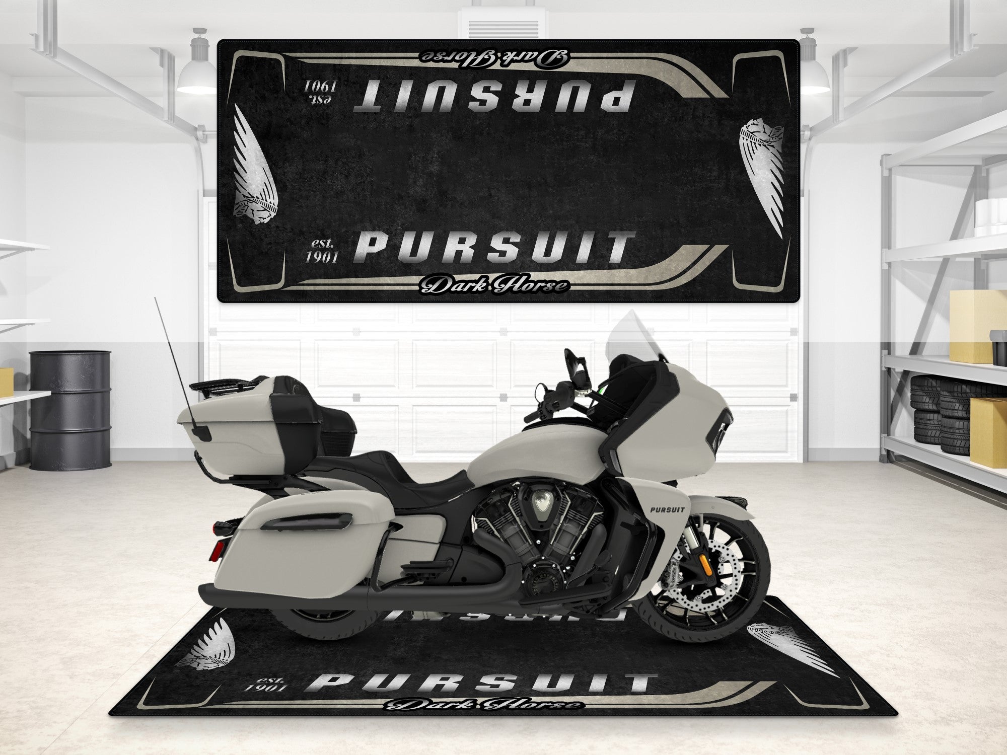 MPM Motorcycle Mat for Indian Pursuit Dark Horse - MM7339