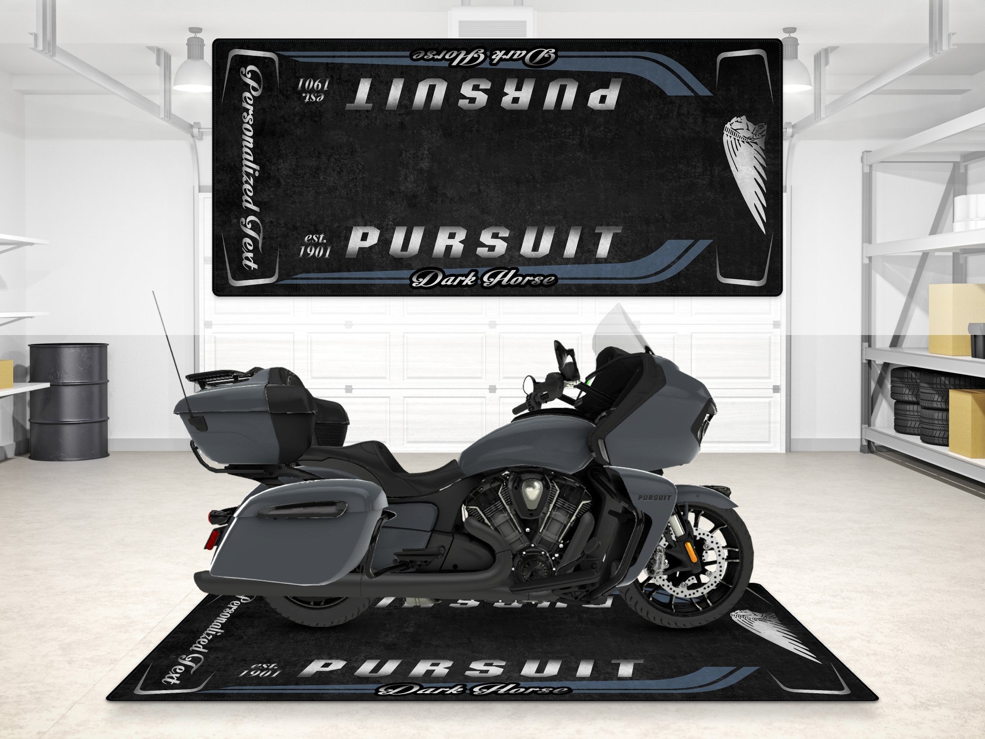 MPM Motorcycle Mat for Indian Pursuit Dark Horse - MM7339