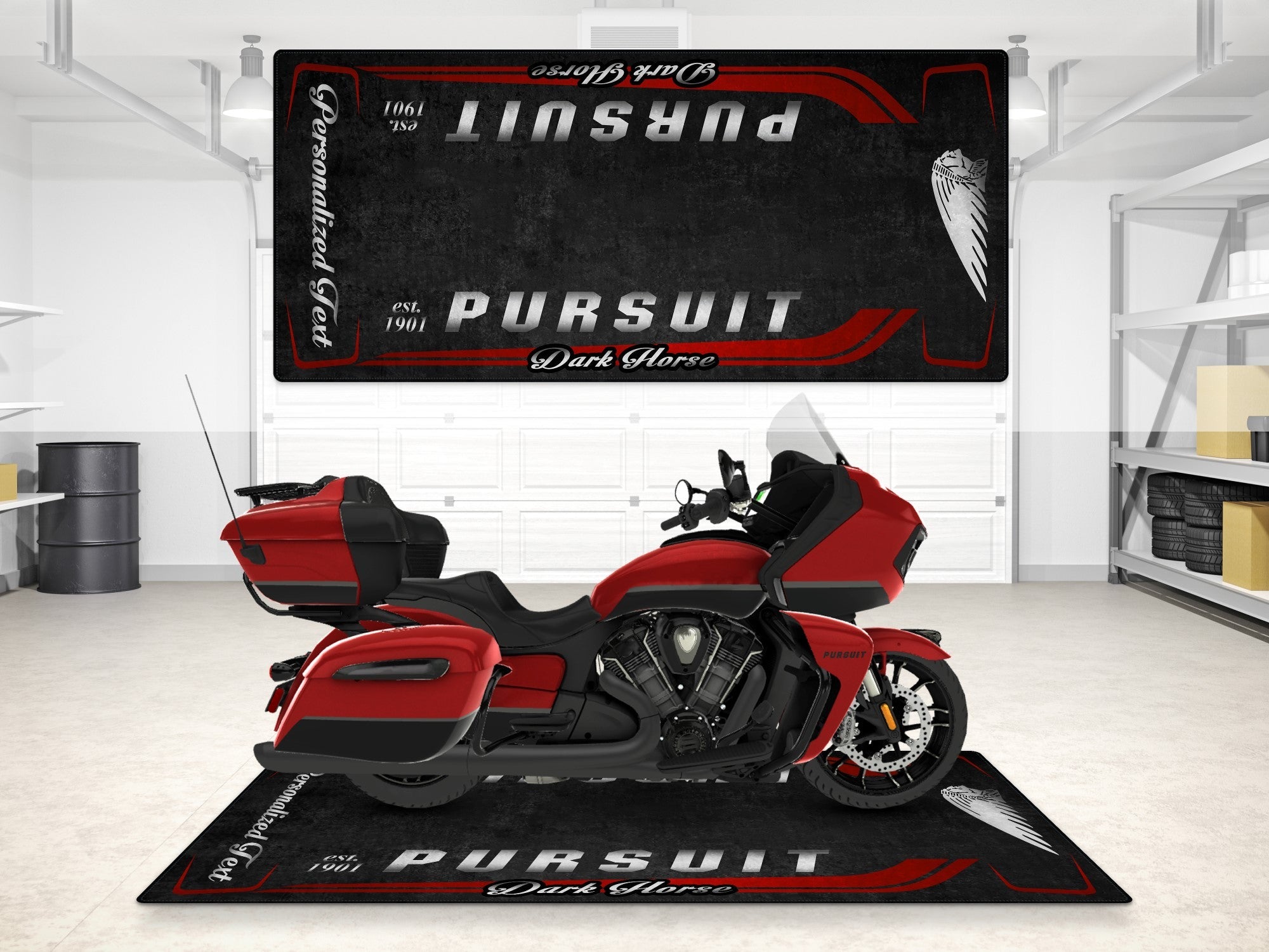 MPM Motorcycle Mat for Indian Pursuit Dark Horse - MM7339