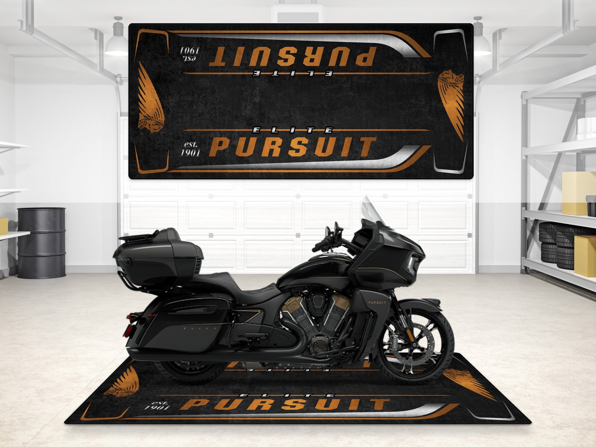 MPM Motorcycle Mat for Indian Pursuit Elite - MM7340