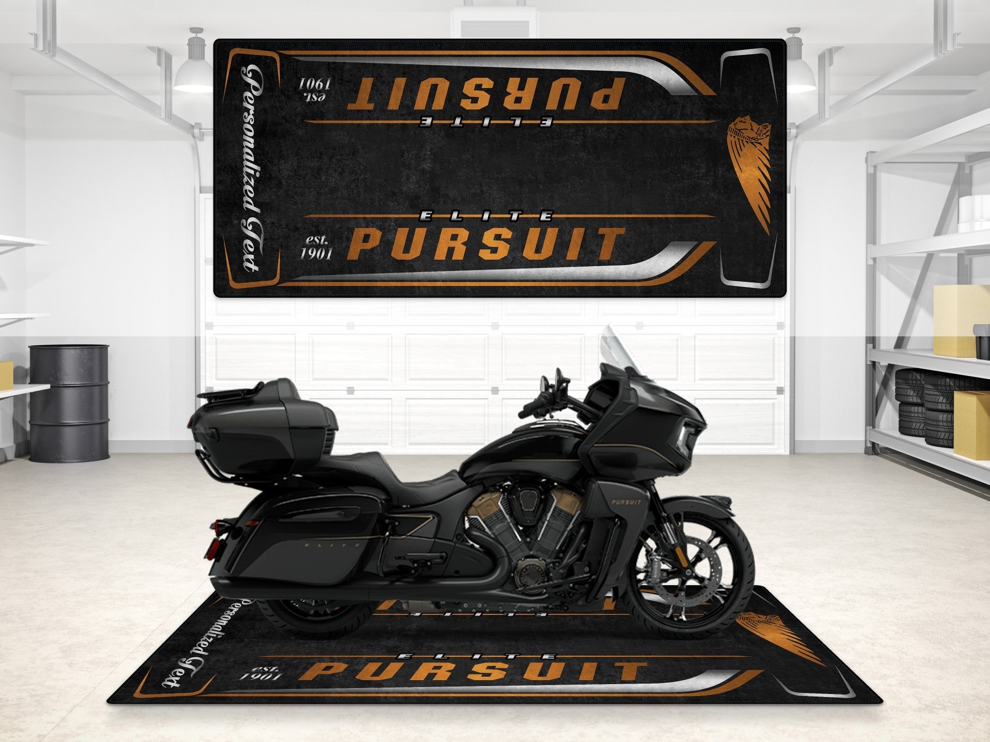 MPM Motorcycle Mat for Indian Pursuit Elite - MM7340