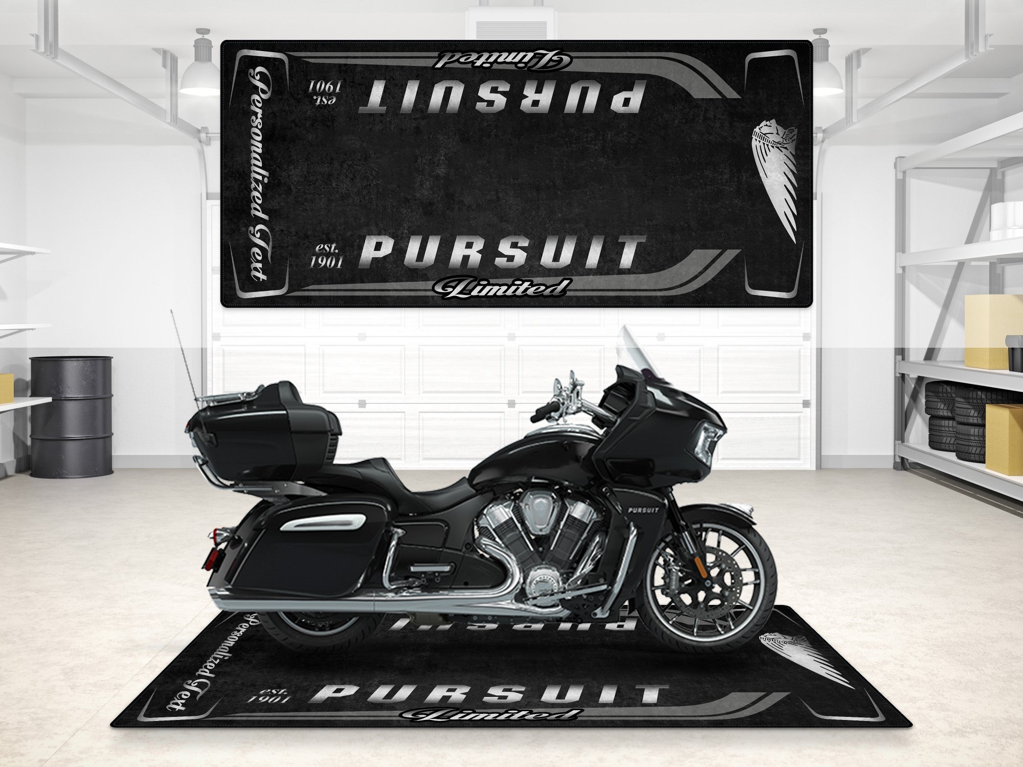 MPM Motorcycle Mat for Indian Pursuit Limited - MM7338