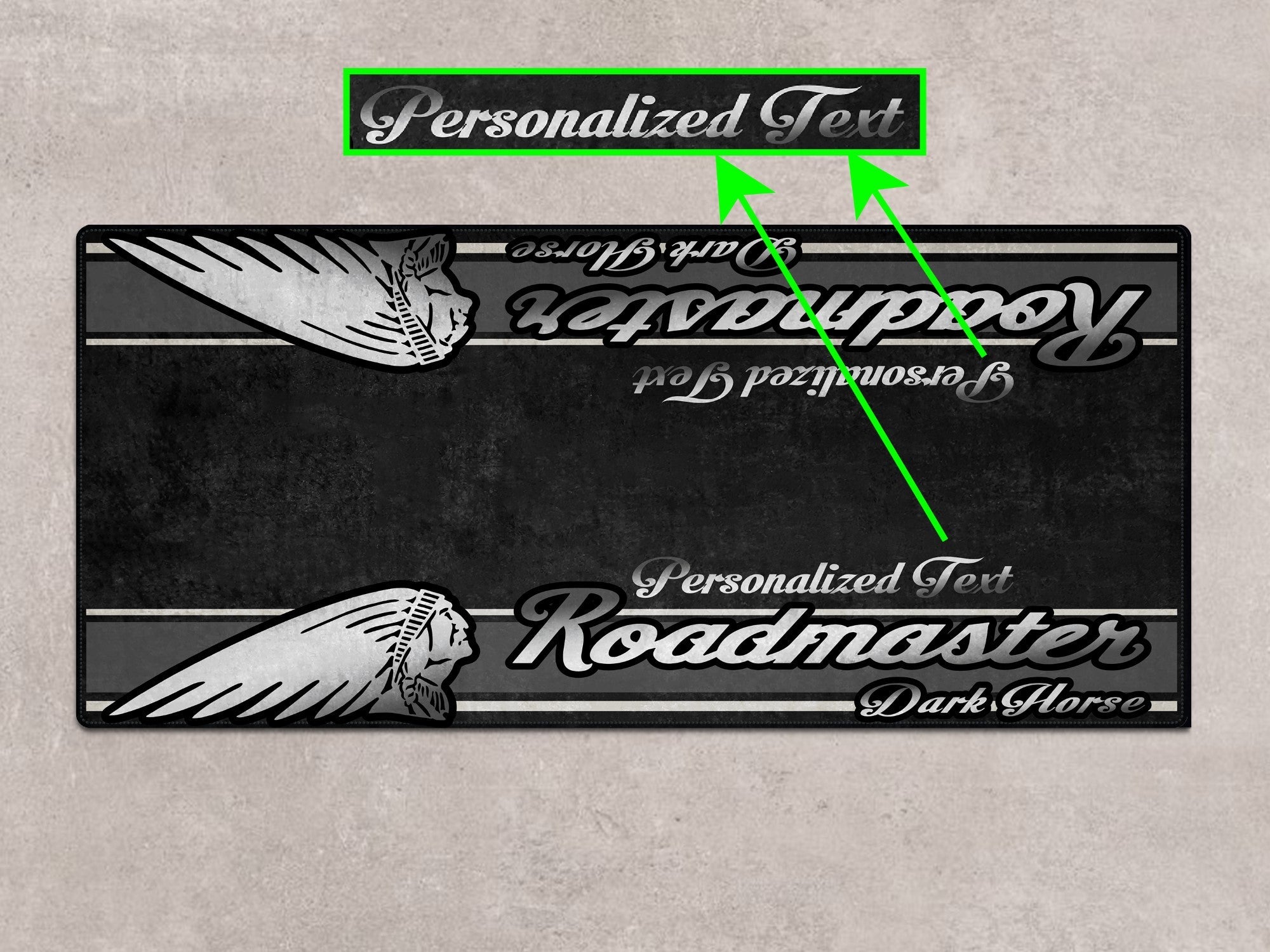 MPM Motorcycle Mat for Indian Roadmaster Dark Horse - MM7337