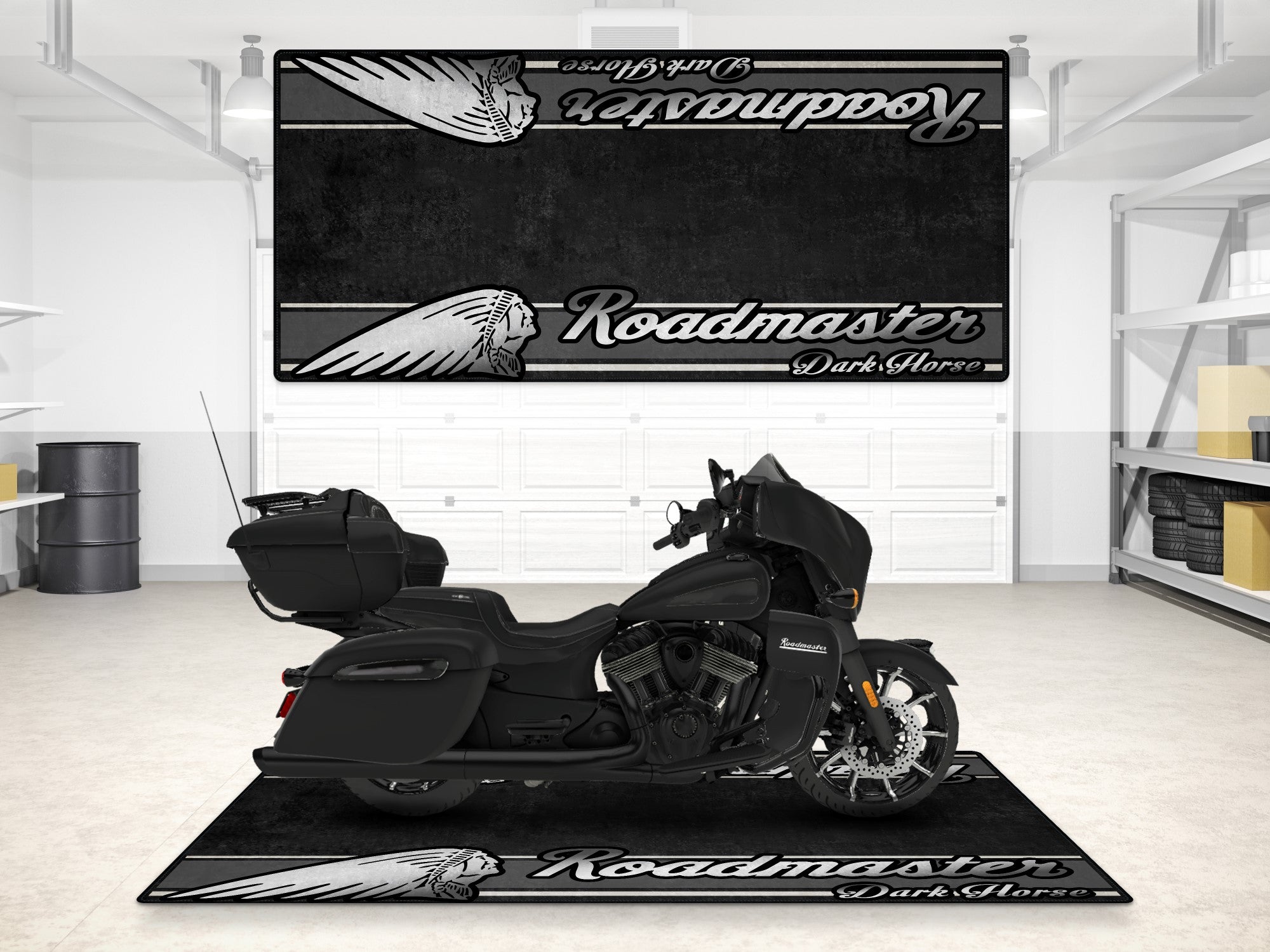 MPM Motorcycle Mat for Indian Roadmaster Dark Horse - MM7337