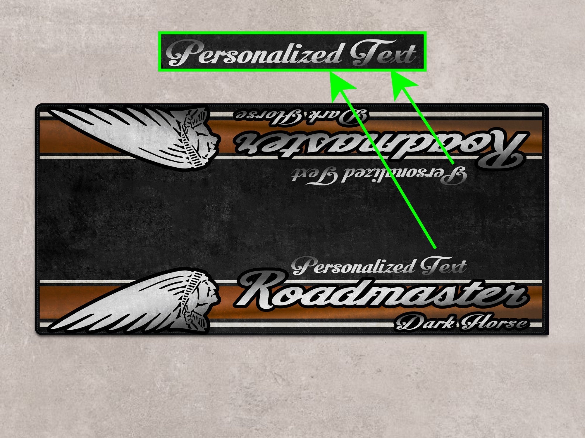 MPM Motorcycle Mat for Indian Roadmaster Dark Horse - MM7337