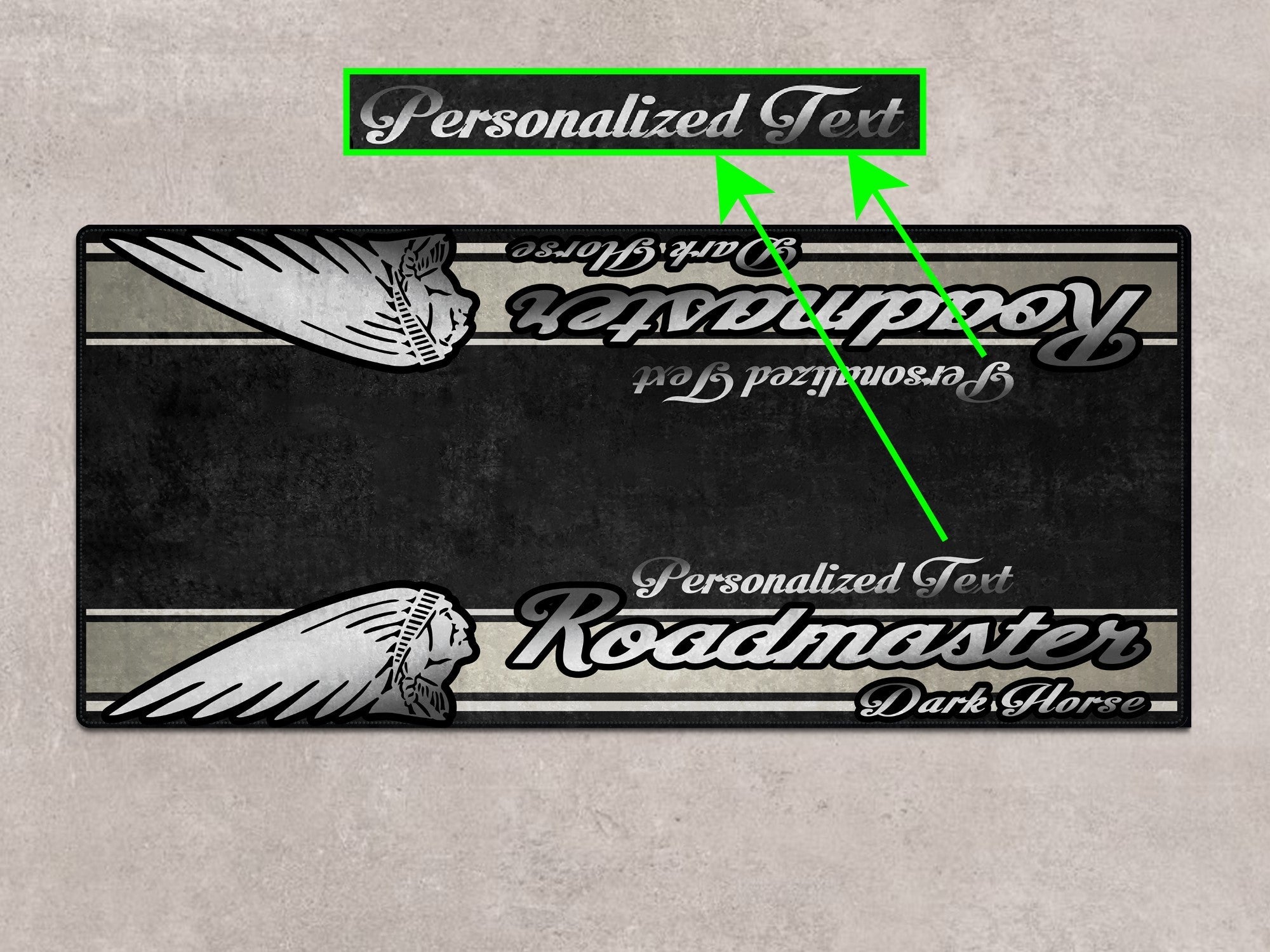 MPM Motorcycle Mat for Indian Roadmaster Dark Horse - MM7337