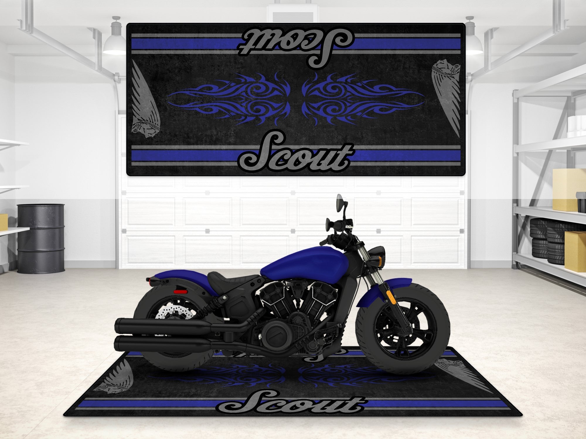 MPM Motorcycle Mat for Indian Scout Bobber Sixty - MM7320